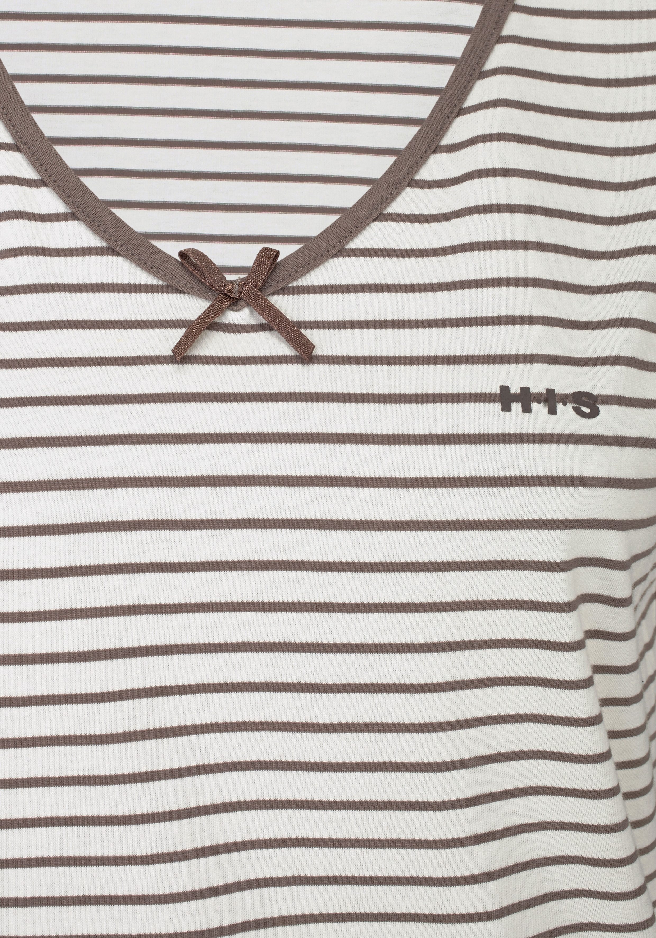 H.I.S Pyjama met strepen van voorgeverfd garen (2-delig, 1 stuk)