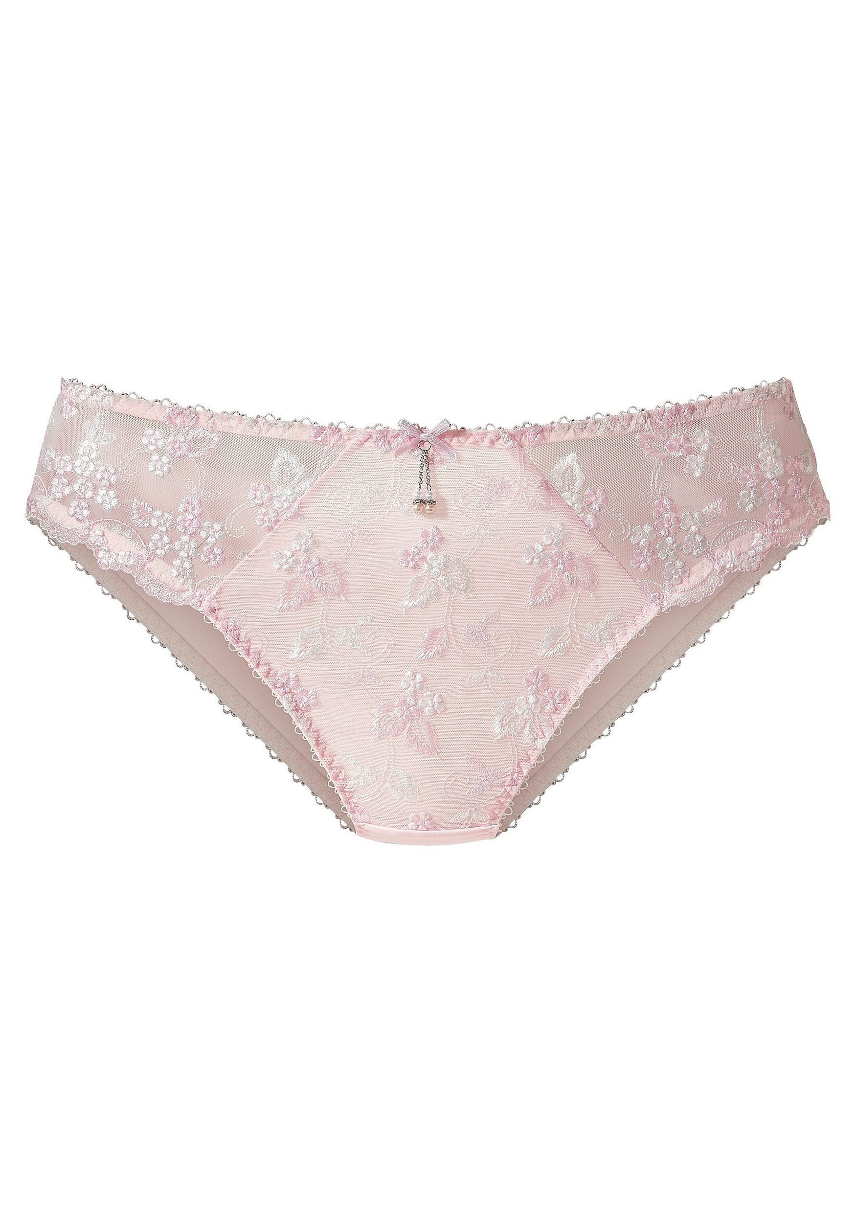 Lascana Slip Dessous met mooie bloemetjesborduurkant