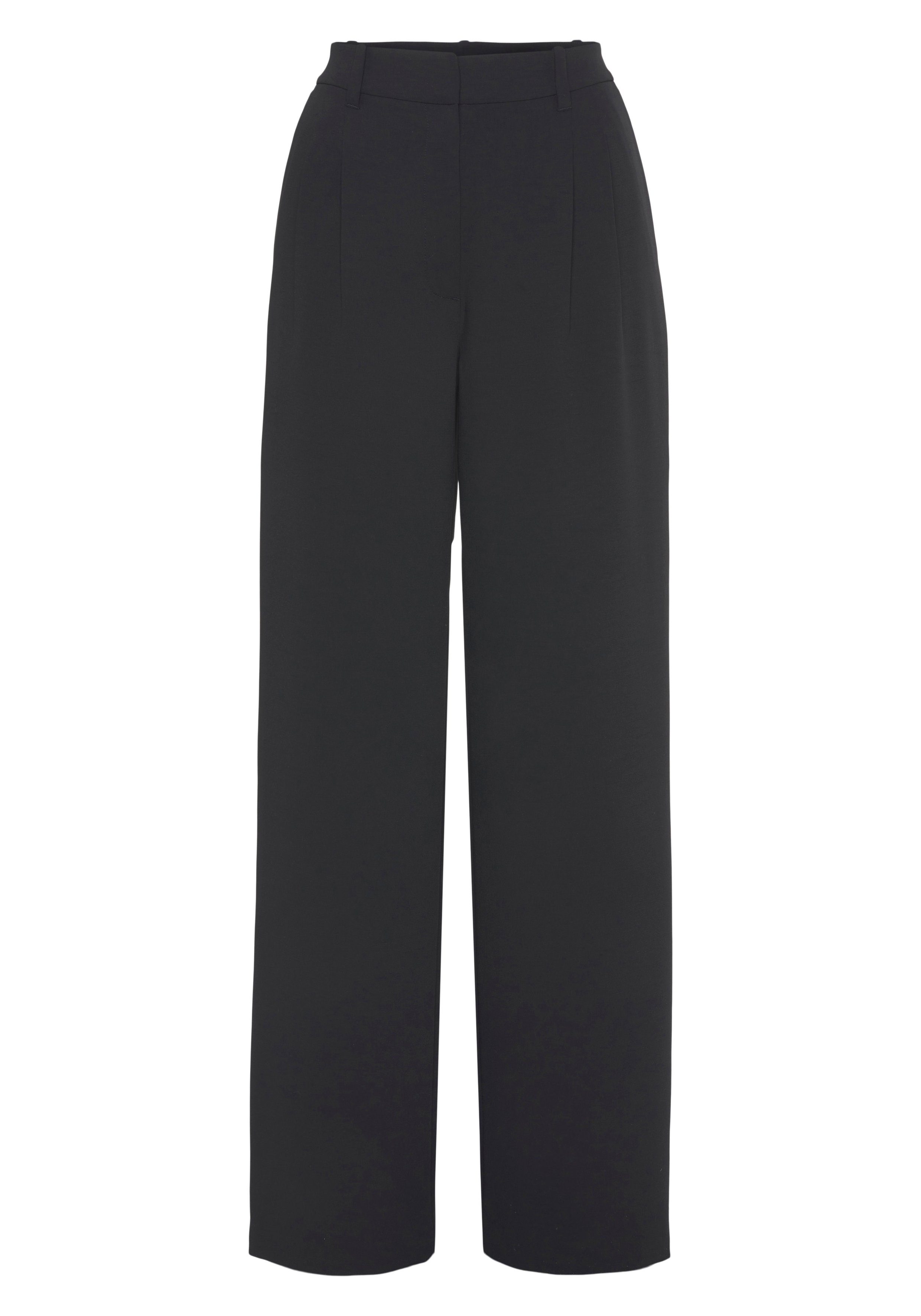 Lascana Pantalon in business-look, elegante stofbroek met zakken en plooien