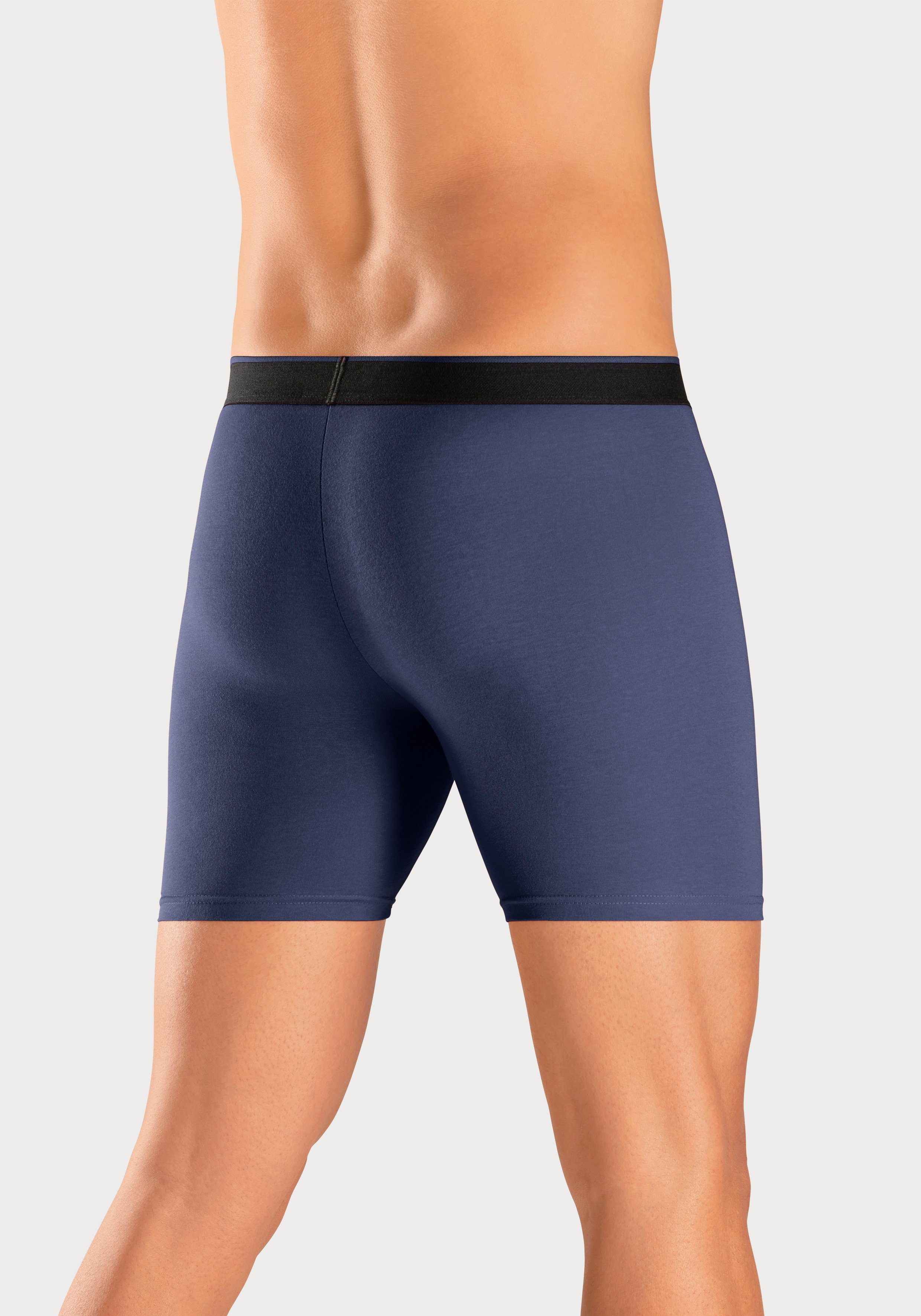 AUTHENTIC LE JOGGER Lange boxershort met twee kleuren geweven band en langere pijpen (set, 5 stuks)