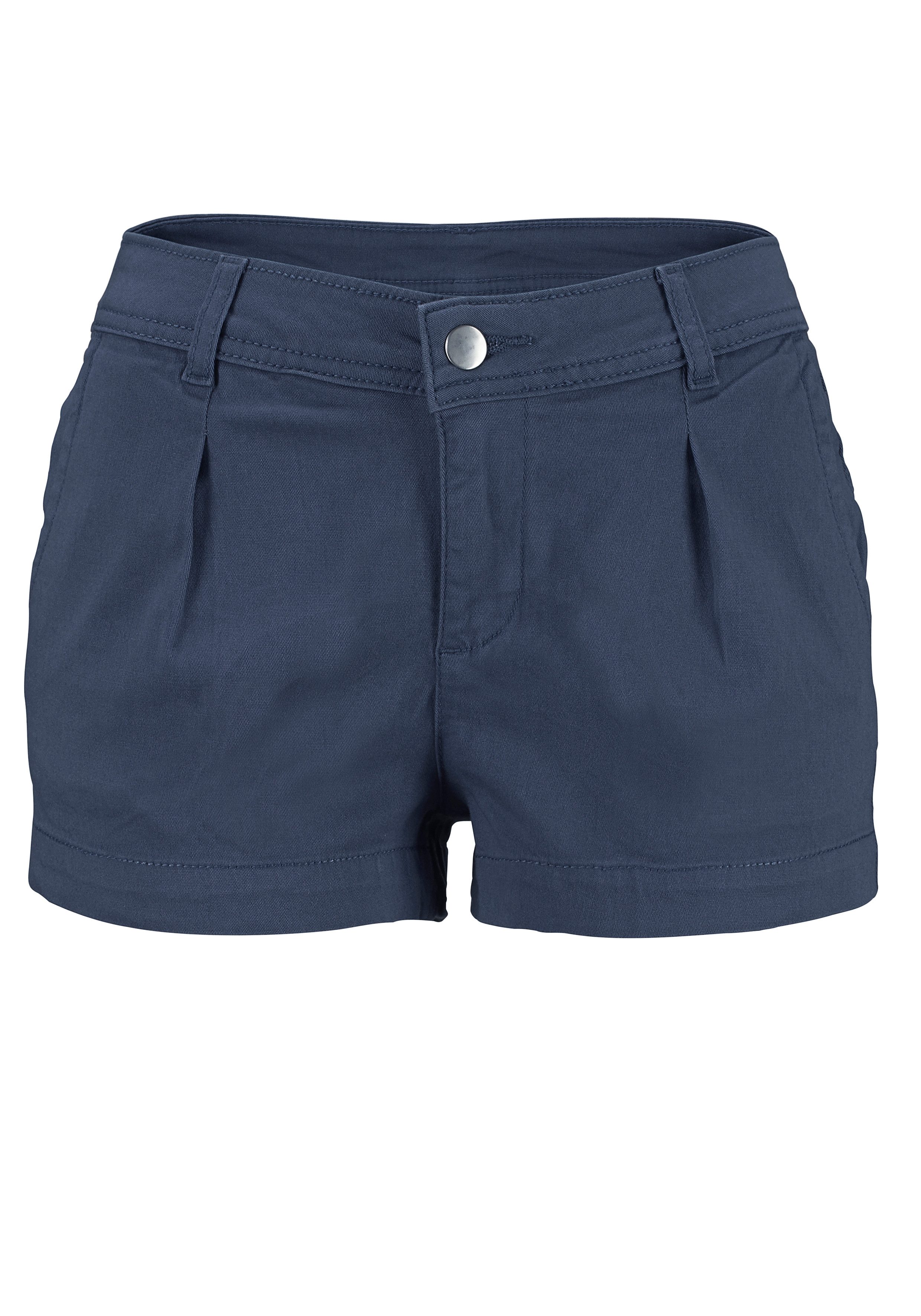 Lascana Short van stretchkatoen met zakken, korte broek, casual look