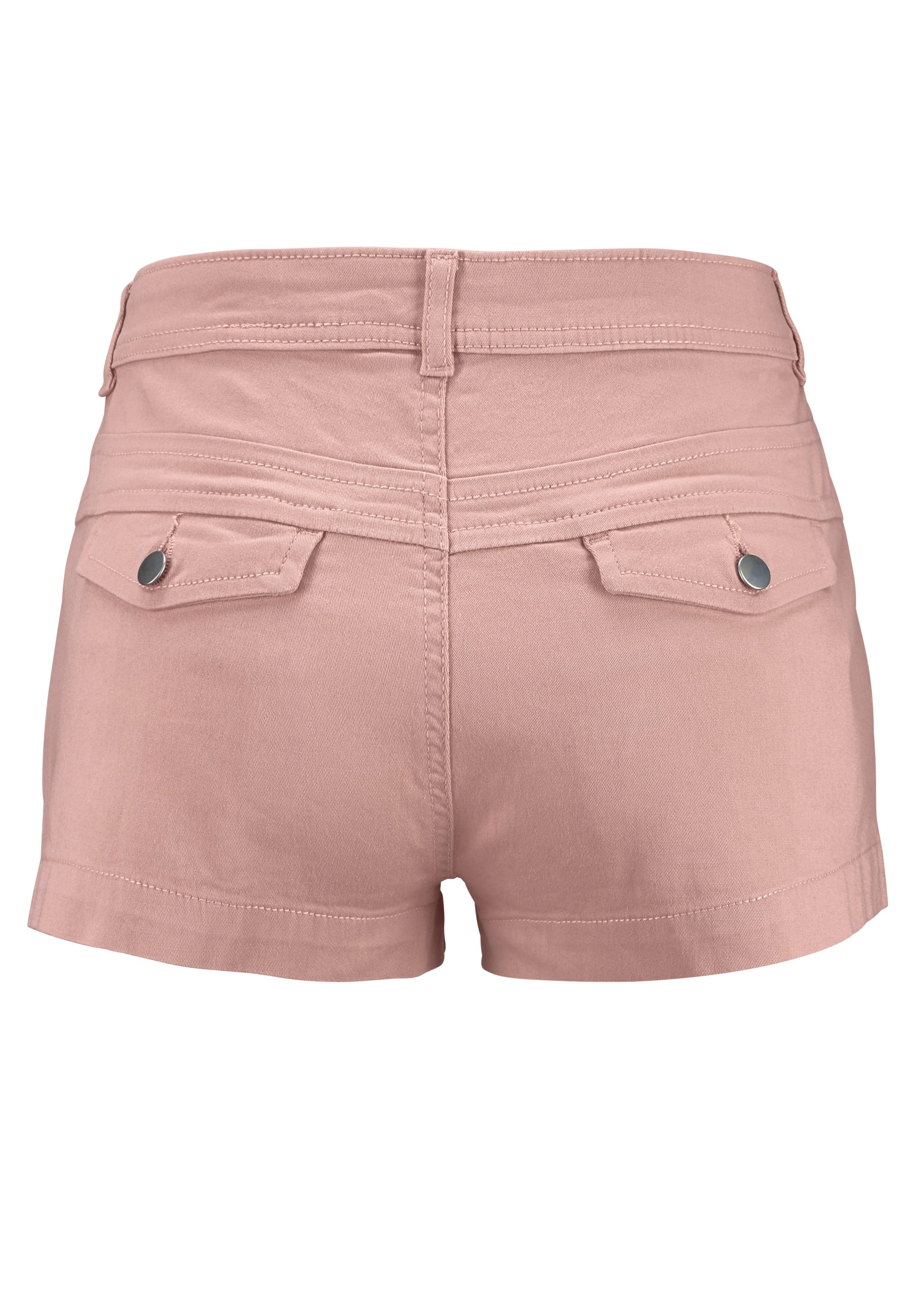 Lascana Short van stretchkatoen met zakken, korte broek, casual look