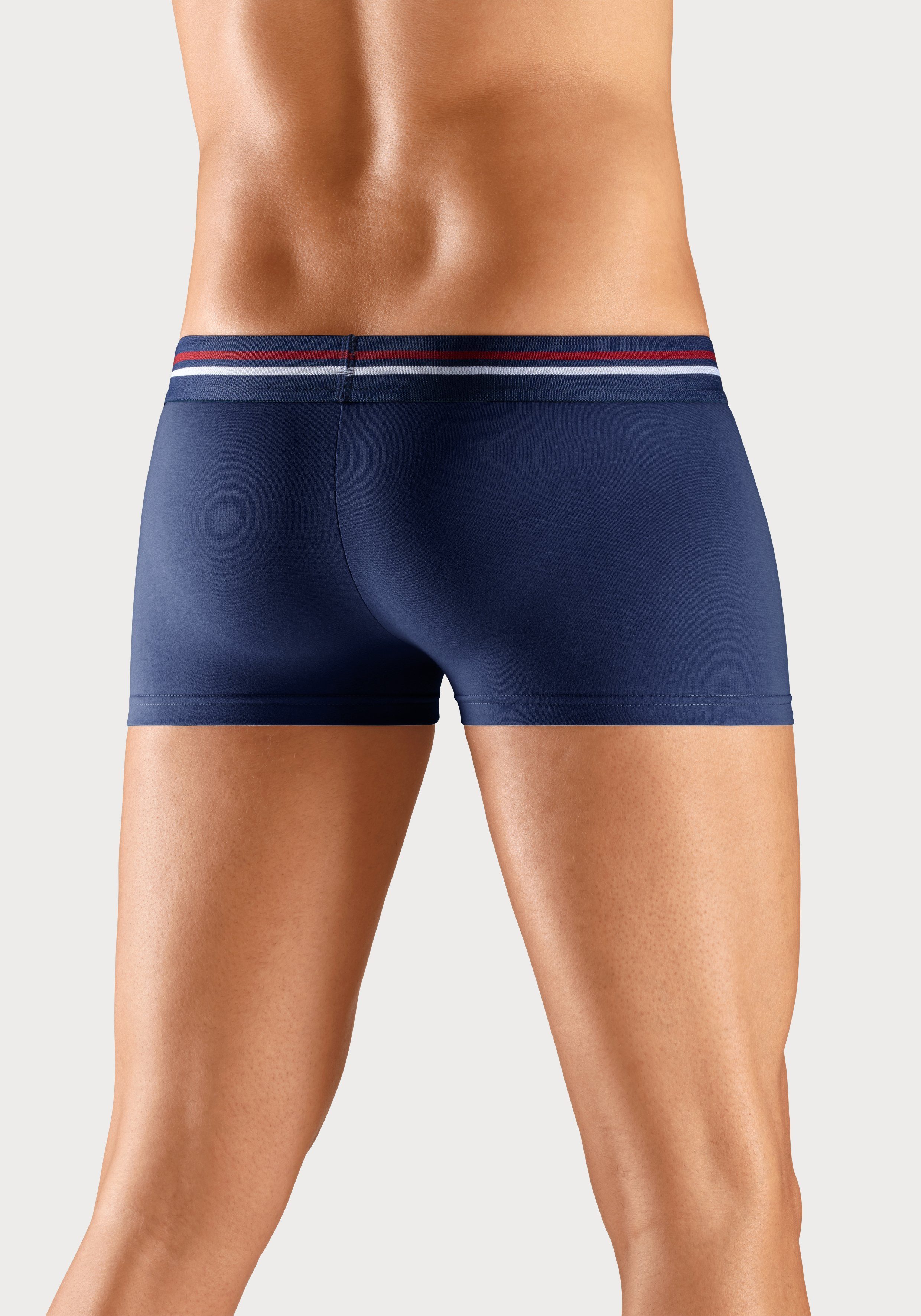 H.I.S Hipster strak zittende boxershorts met strepen van katoenmix (set, 5 stuks)