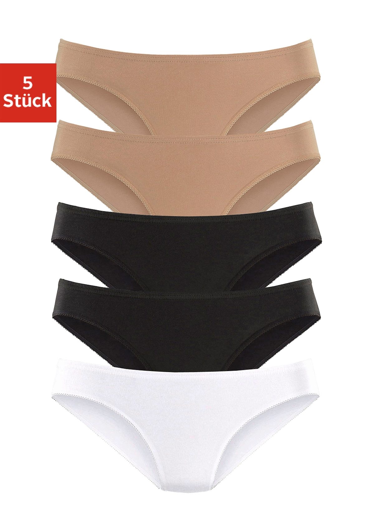 Petite fleur Bikinibroekje elastische katoenkwaliteit (5 stuks, Set van 5)