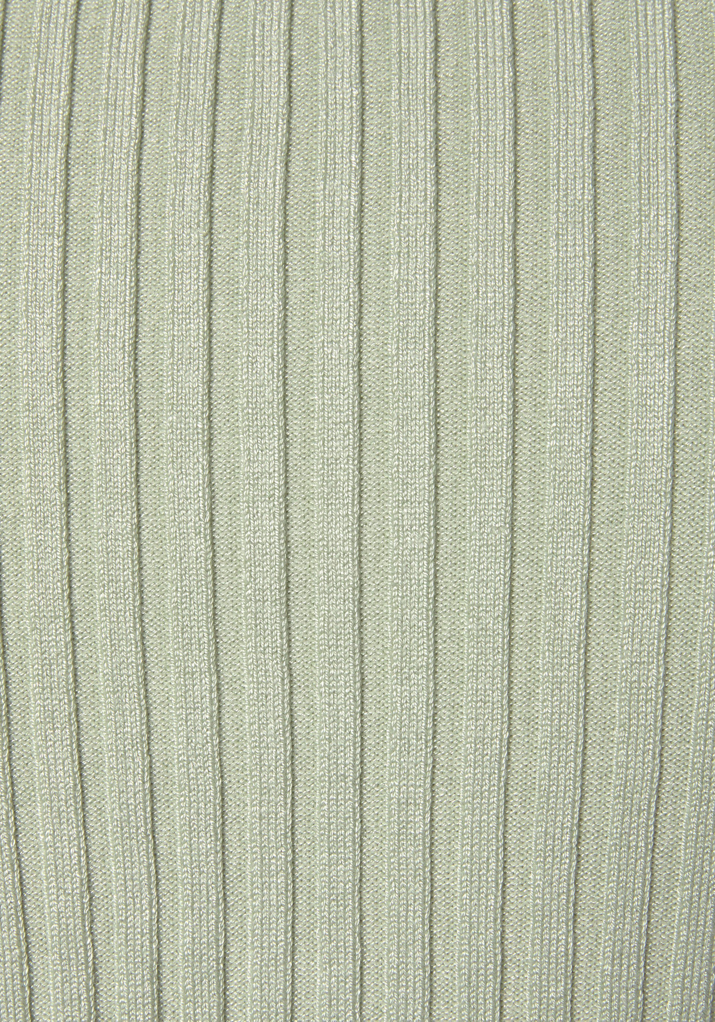 Lascana Trui met V-hals met decoratieve parels, figuuraccentuerende gebreide trui, elastisch