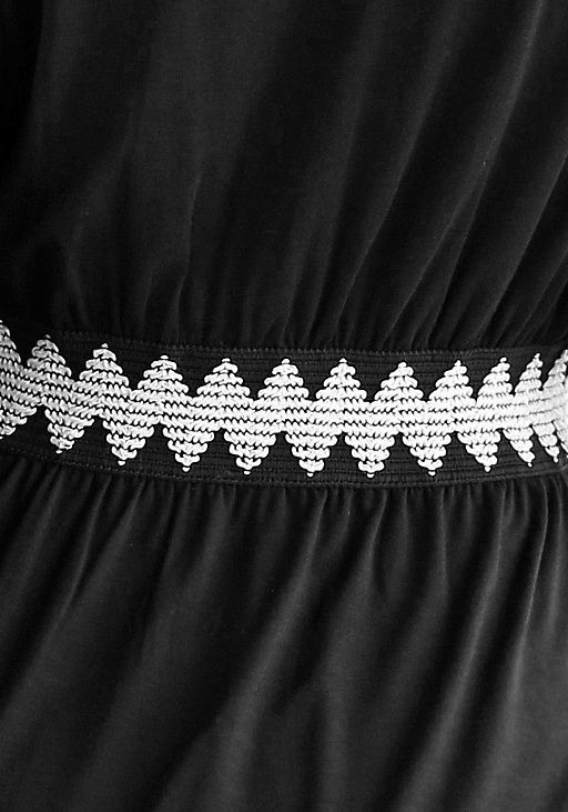 Lascana Maxi-jurk met brede elastische band