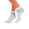 h.i.s korte sokken met stippenmotief (7 paar) wit