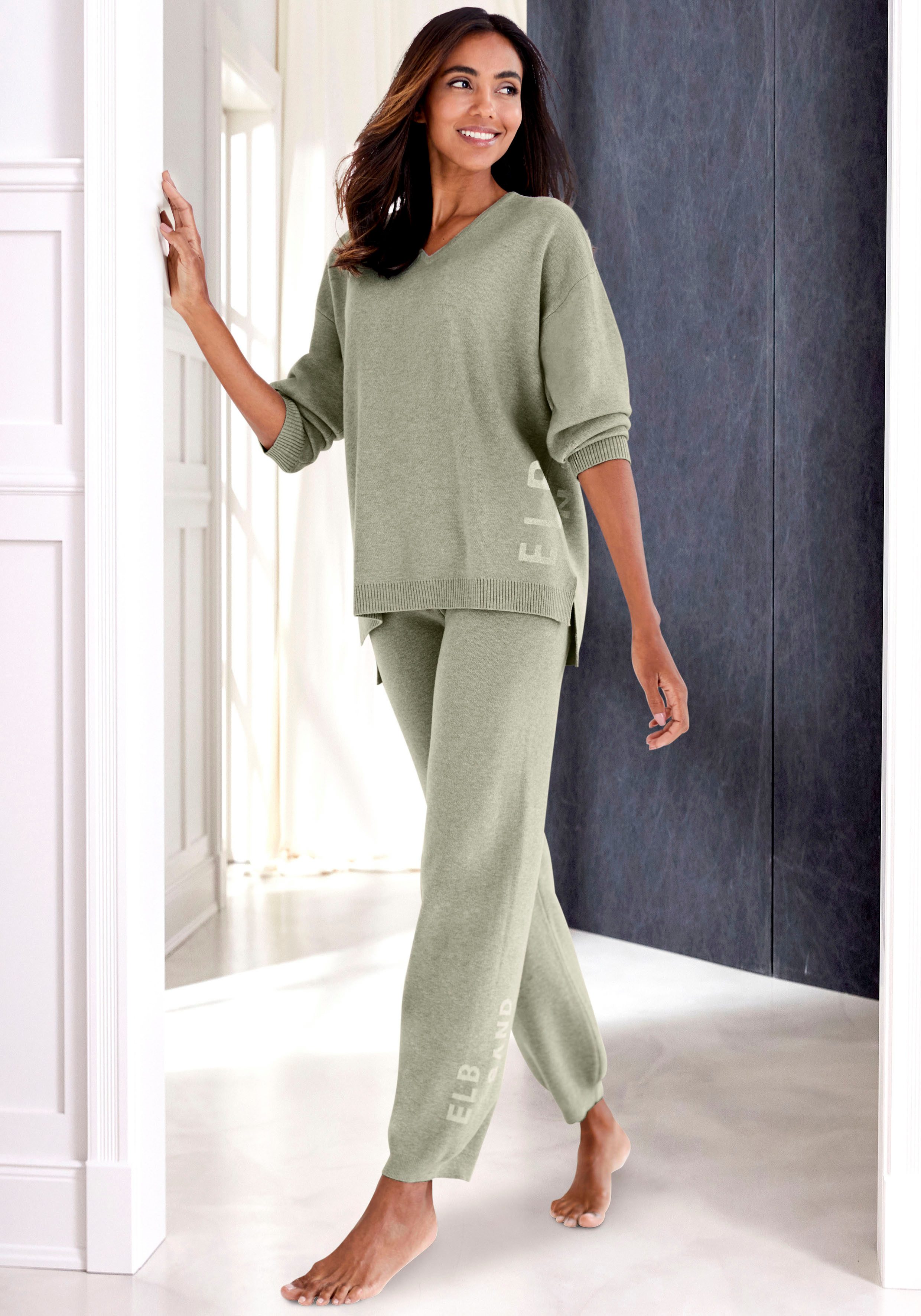 Elbsand Sweater van hoogwaardige brei