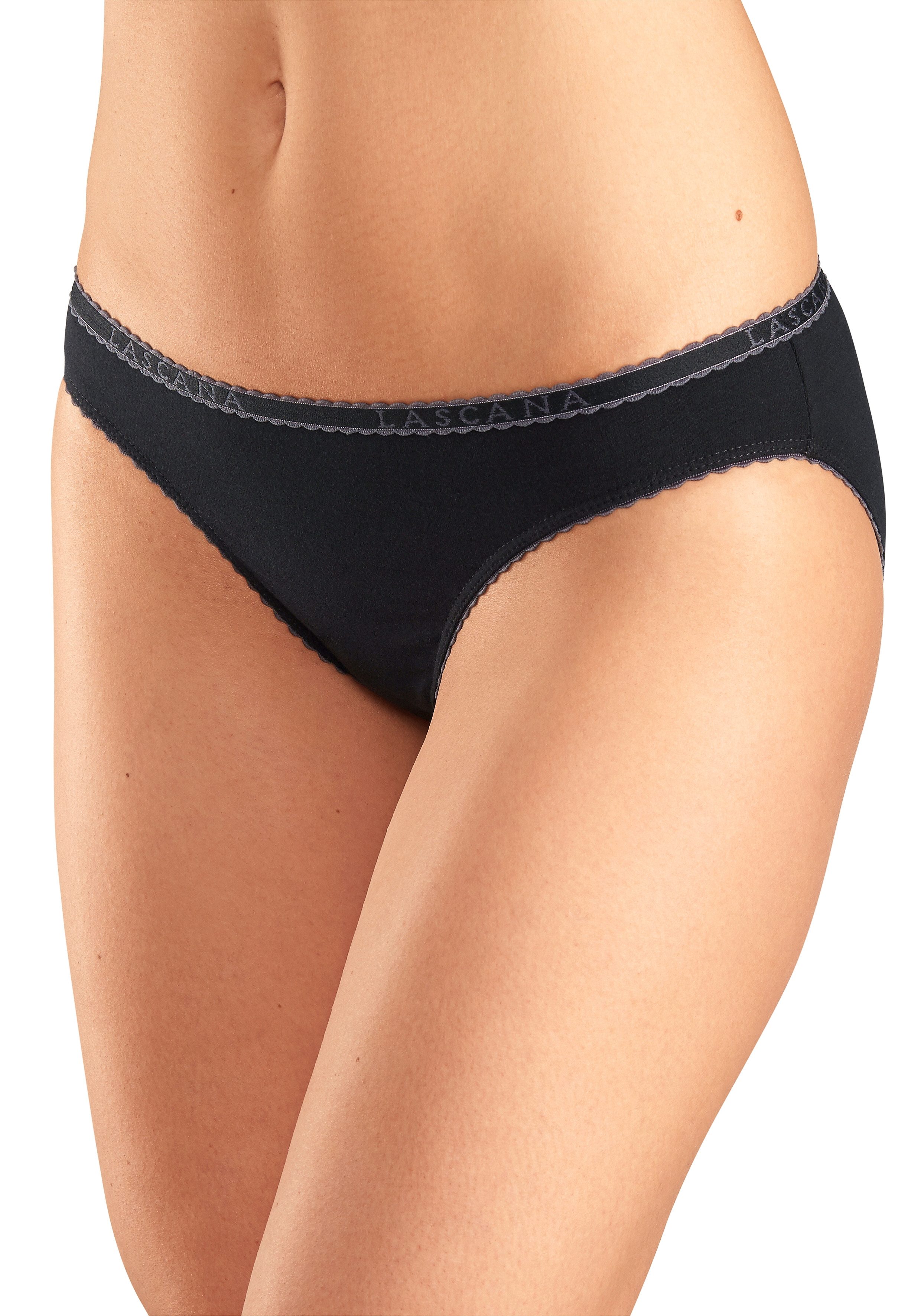 Lascana Slip elastische katoenkwaliteit (4 stuks, Set van 4)