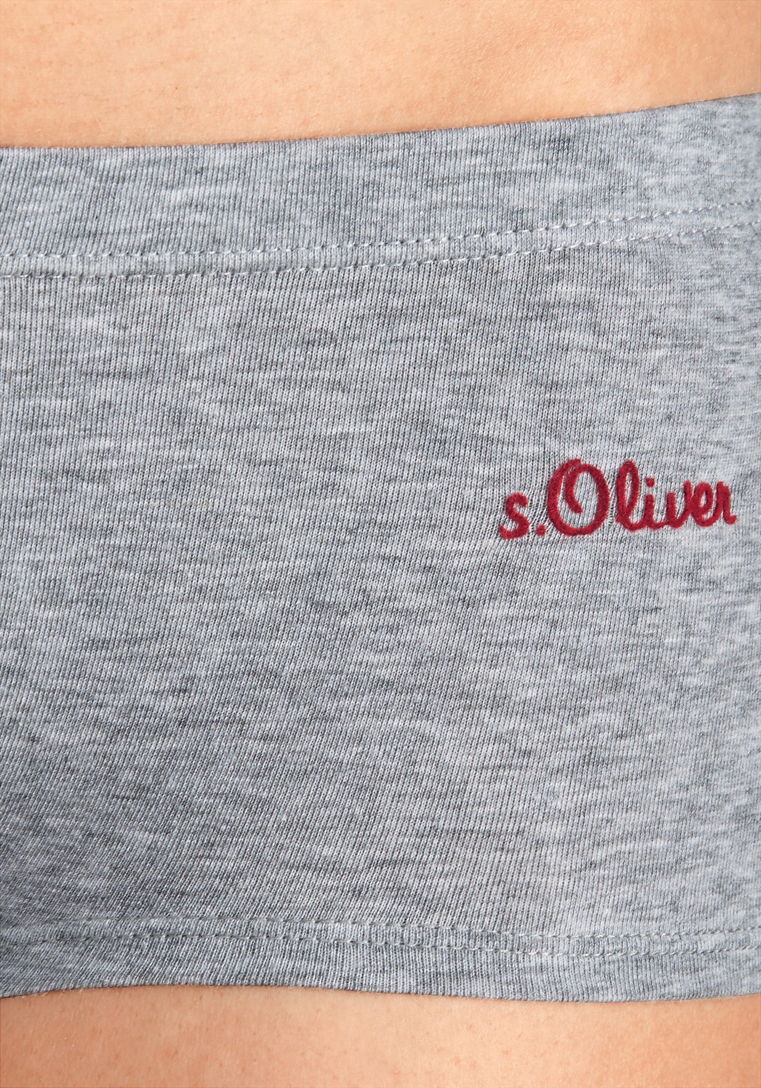 s.Oliver RED LABEL Beachwear Hipster elastische katoenkwaliteit (3 stuks)