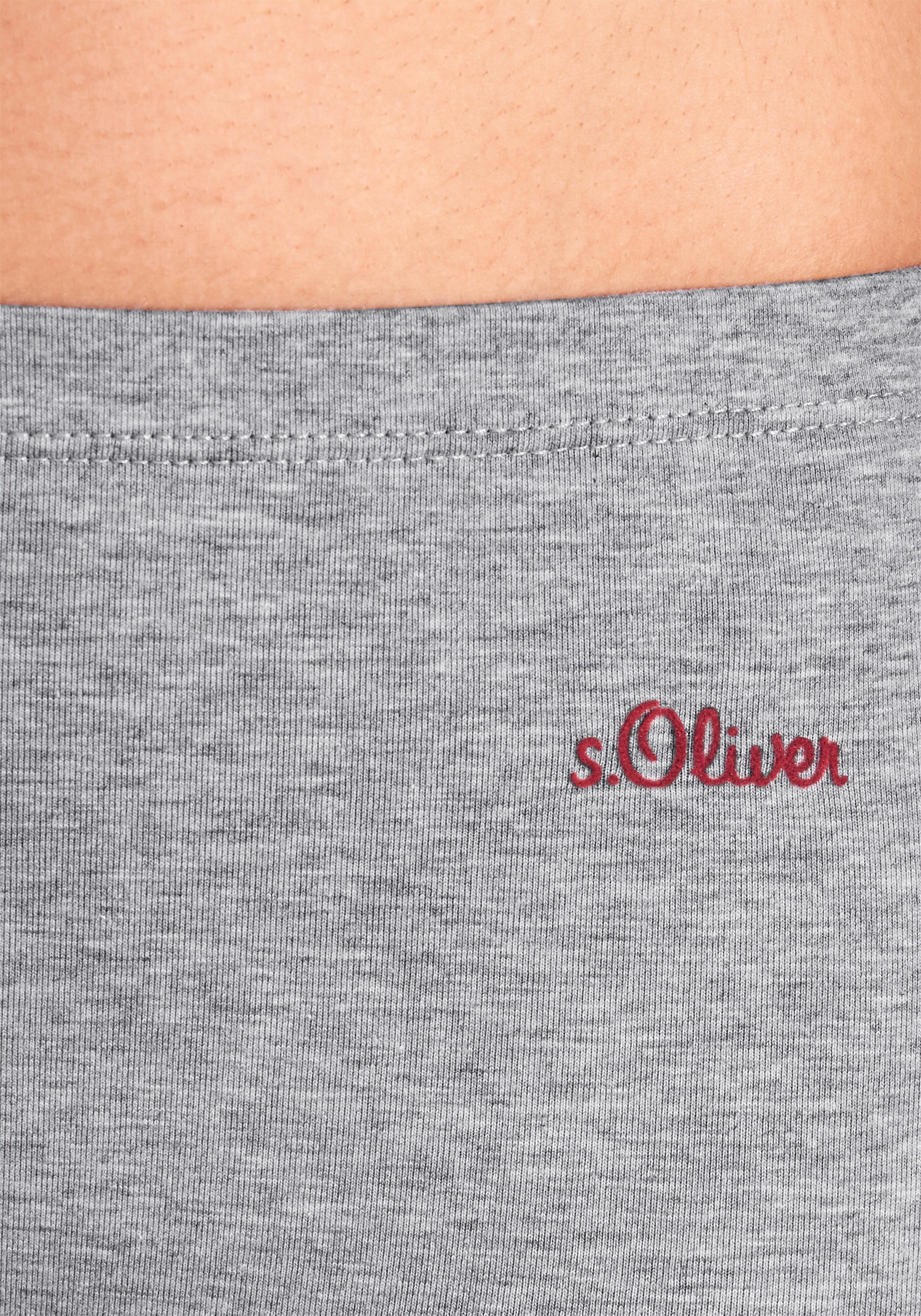 s.Oliver RED LABEL Beachwear Hipster elastische katoenkwaliteit (3 stuks)