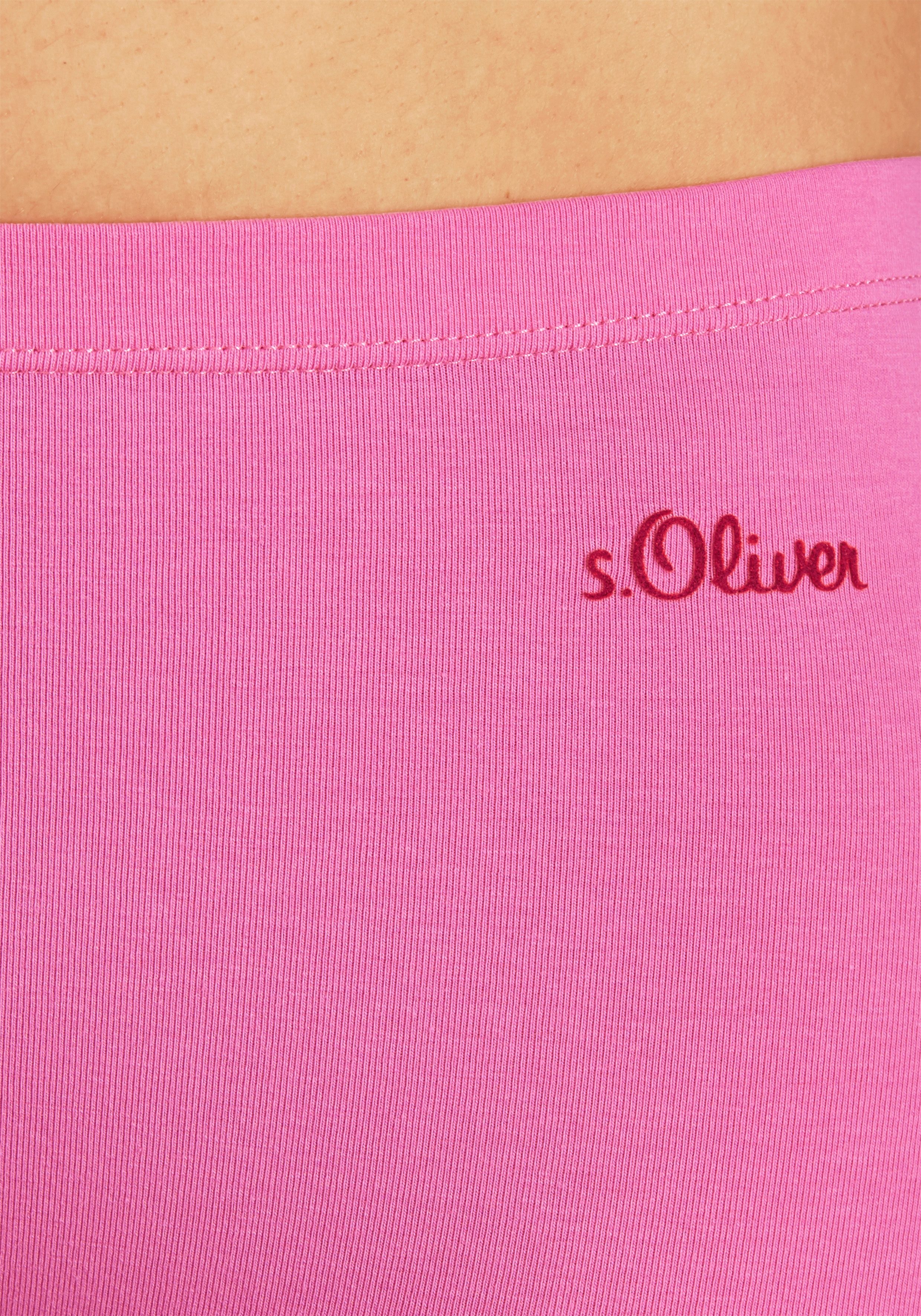 s.Oliver RED LABEL Beachwear Hipster elastische katoenkwaliteit (3 stuks)