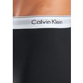 calvin klein lange boxershort met logo-opschrift aan de witte boord (2 stuks) zwart
