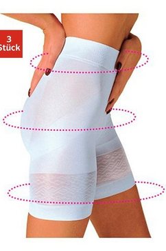lascana modellerende broek in kort model (3 stuks) wit