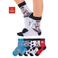 h.i.s sokken met voetbalmotieven (5 paar) multicolor