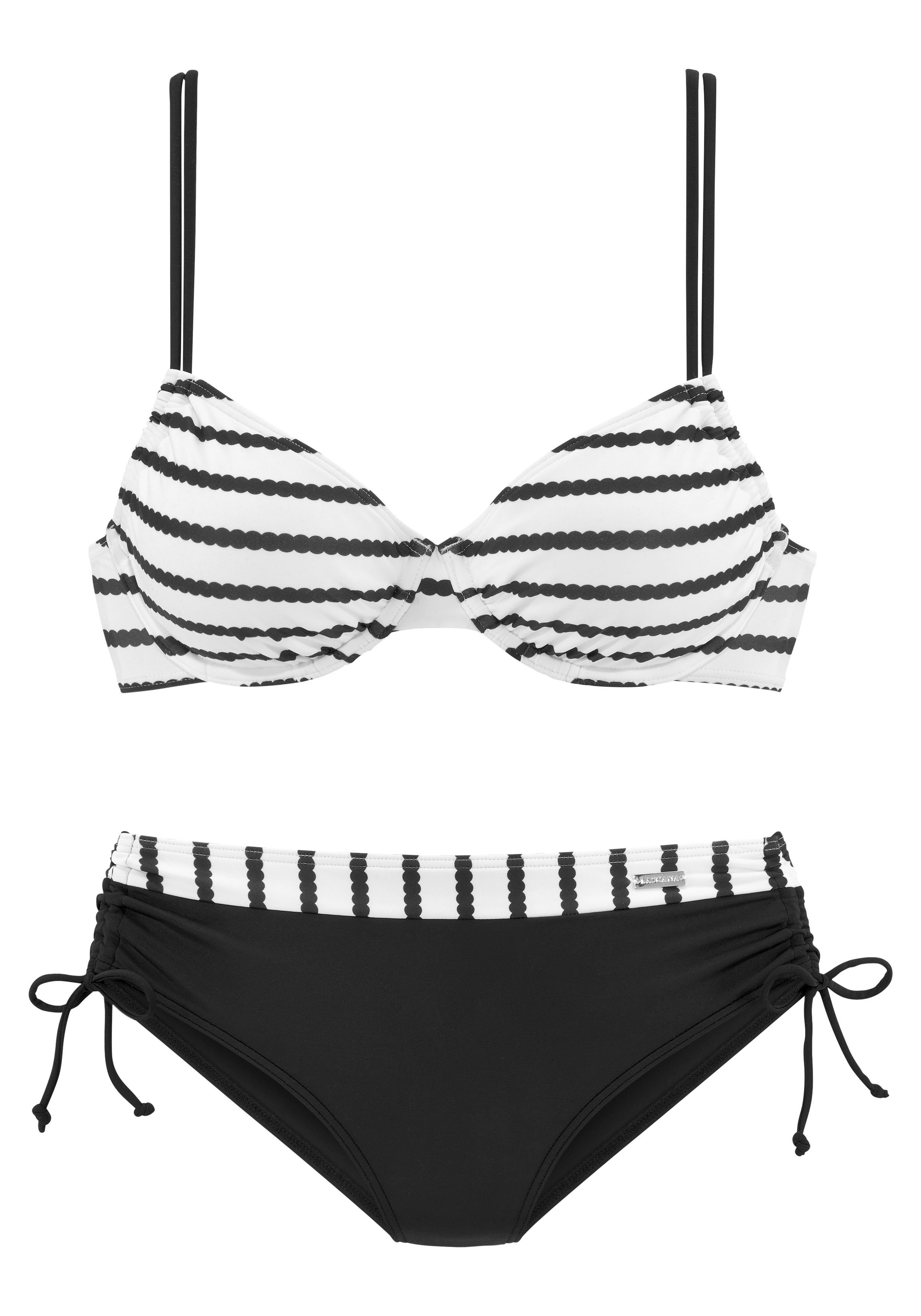 Lascana Beugelbikini met hoger geknipt bikinibroekje