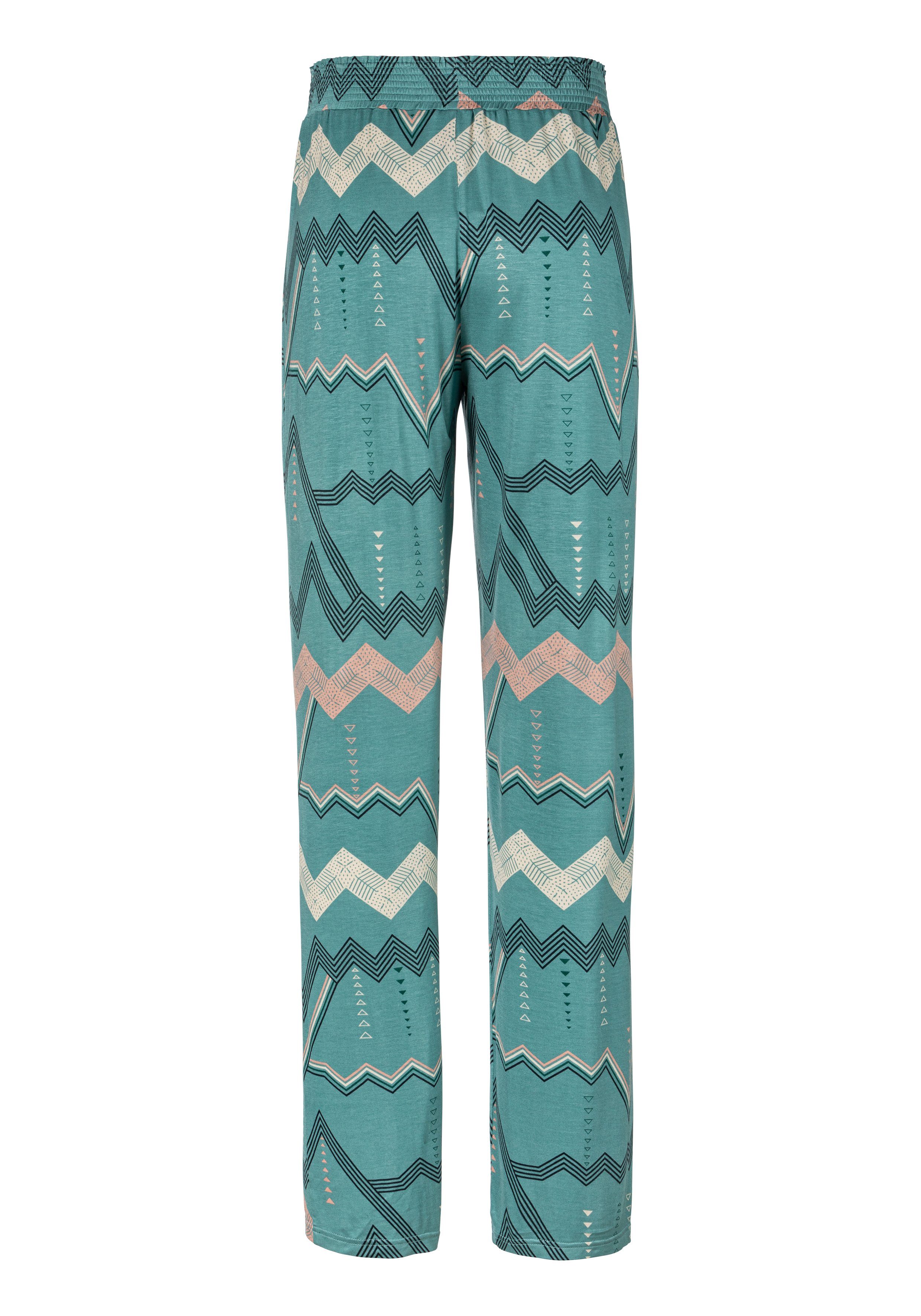 Lascana Pyjamabroek met grafisch zigzagmotief