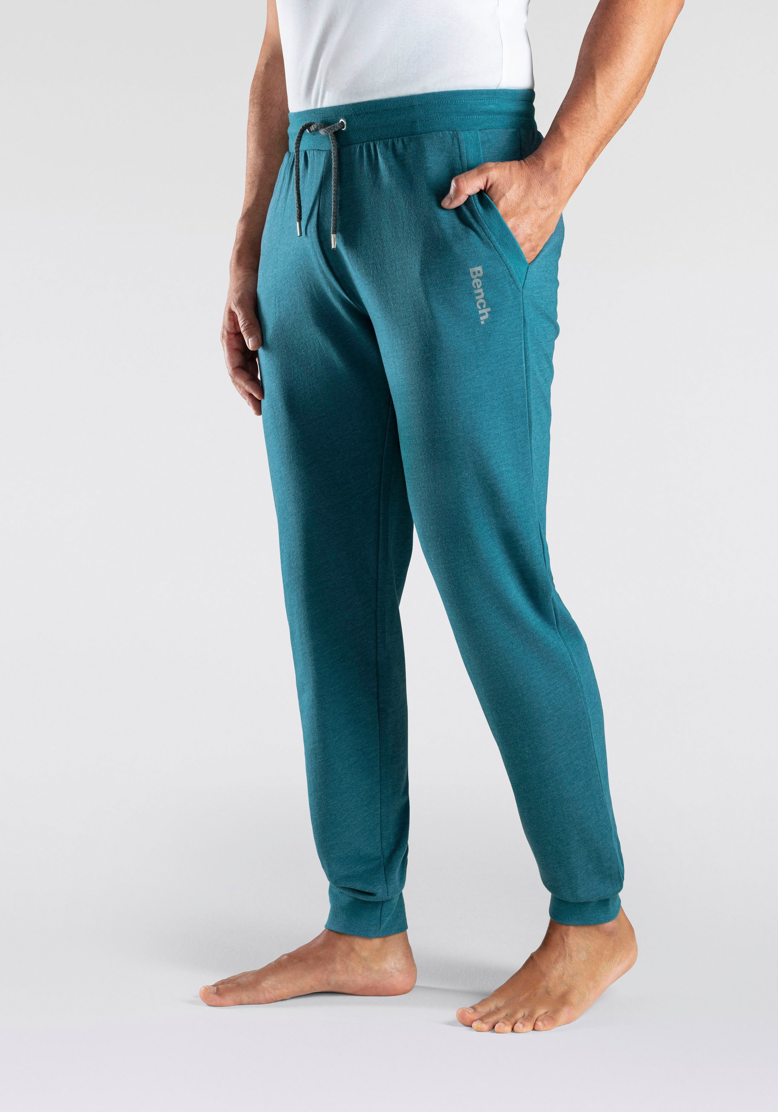 Bench. Loungewear Joggingbroek Joggingbroek met koord, van katoenmix