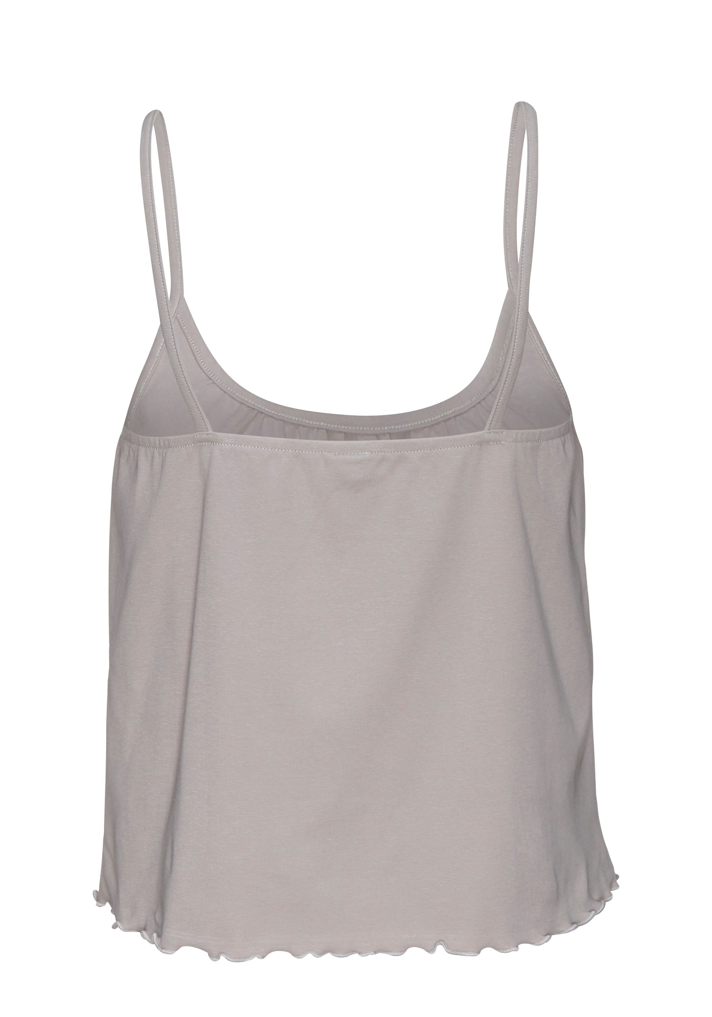 s.Oliver RED LABEL Beachwear Geribde tanktop met babylockzoom