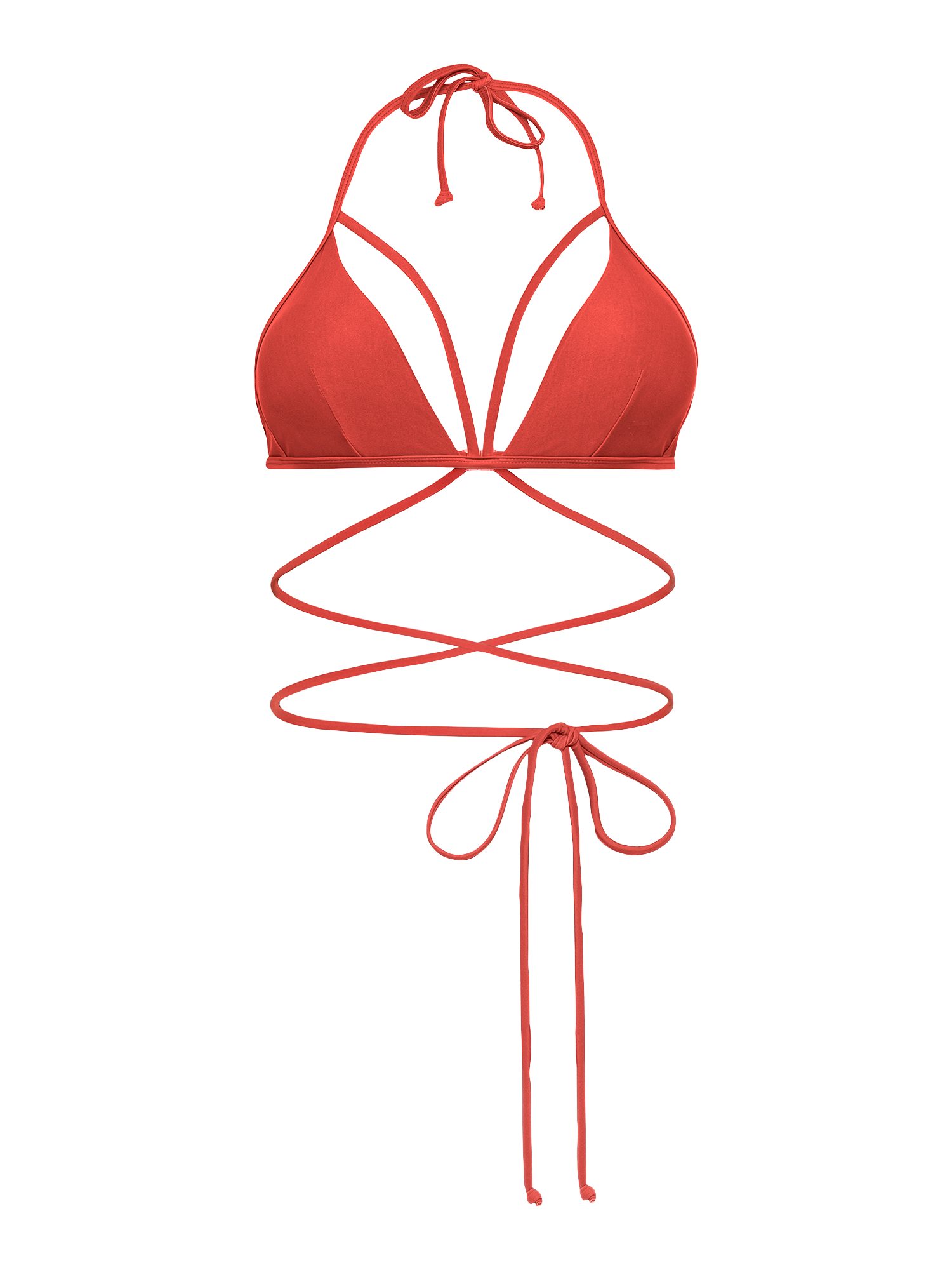 LSCN by LASCANA Triangel-bikinitop GINA met lange bindband