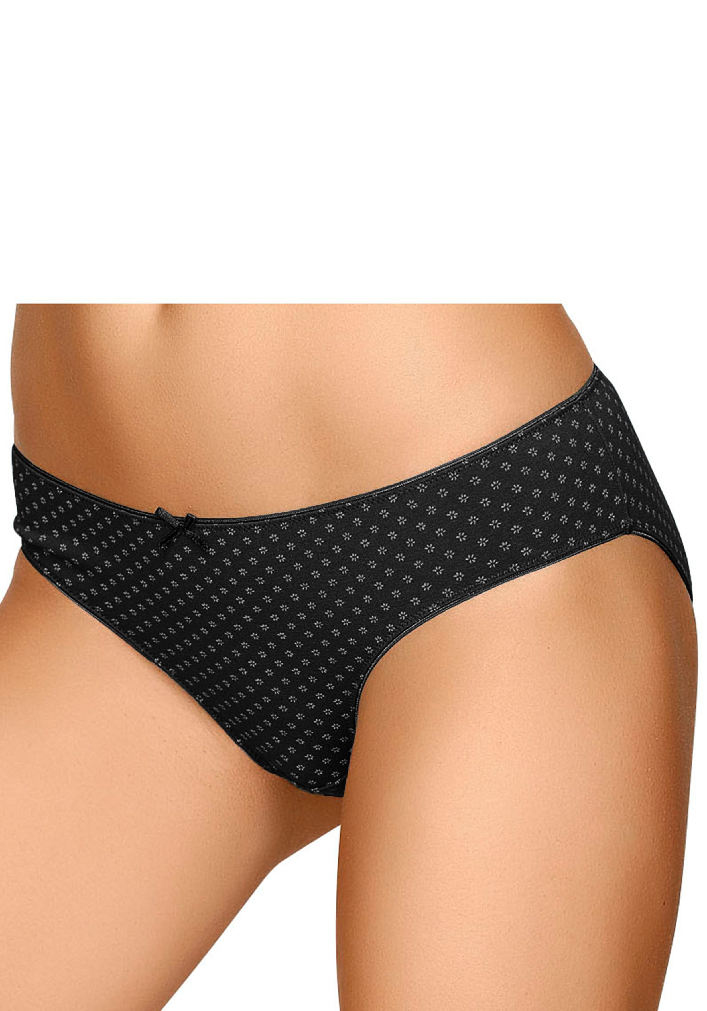 s.Oliver RED LABEL Beachwear Bikinibroekje van elastisch katoen (4 stuks, Set van 4)