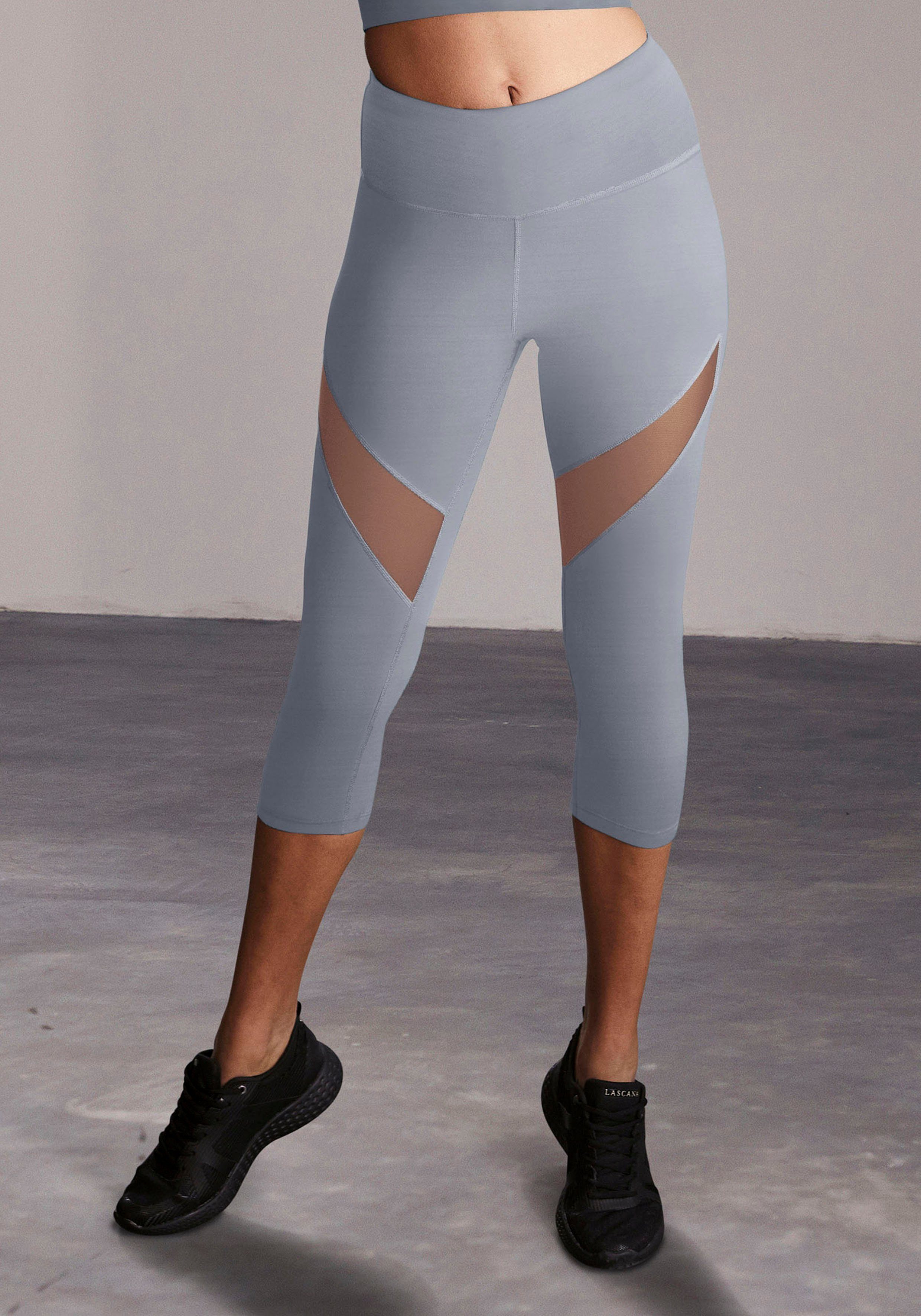 active by Lascana Caprilegging met kleine rimpeling, loungewear
