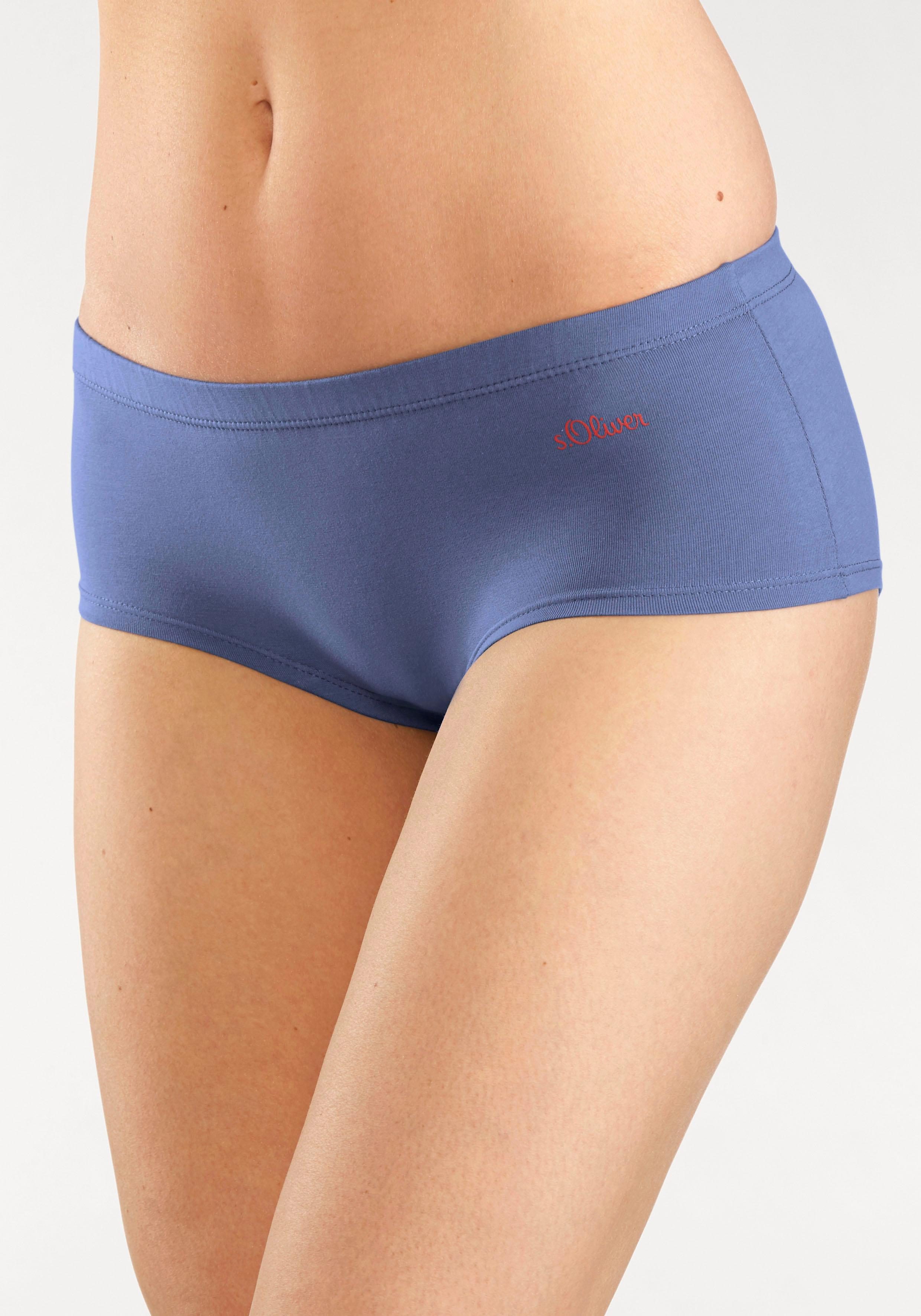 s.Oliver RED LABEL Beachwear Hipster elastische katoenkwaliteit (3 stuks)