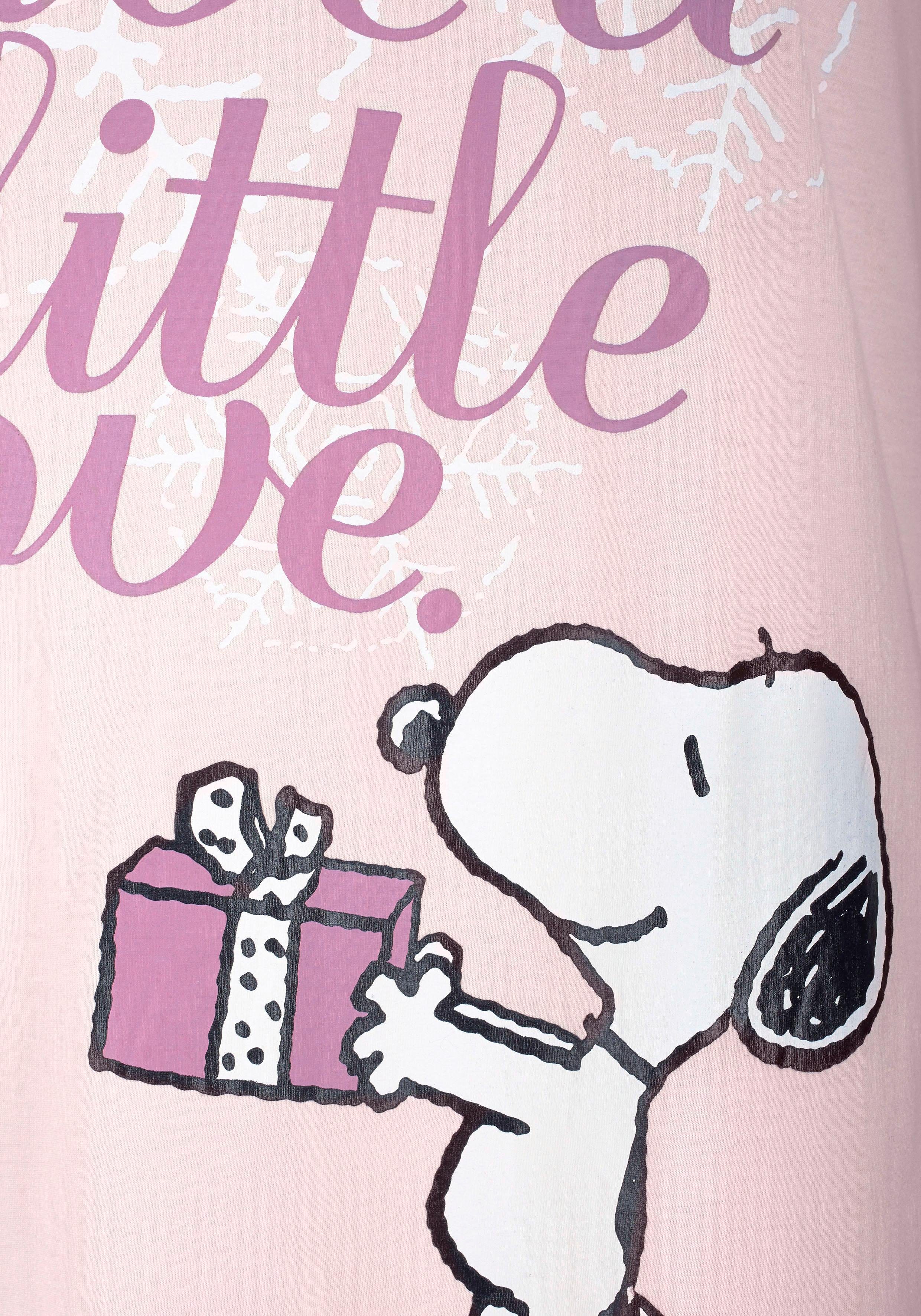 Peanuts Nachthemd met snoopy-print in minilengte