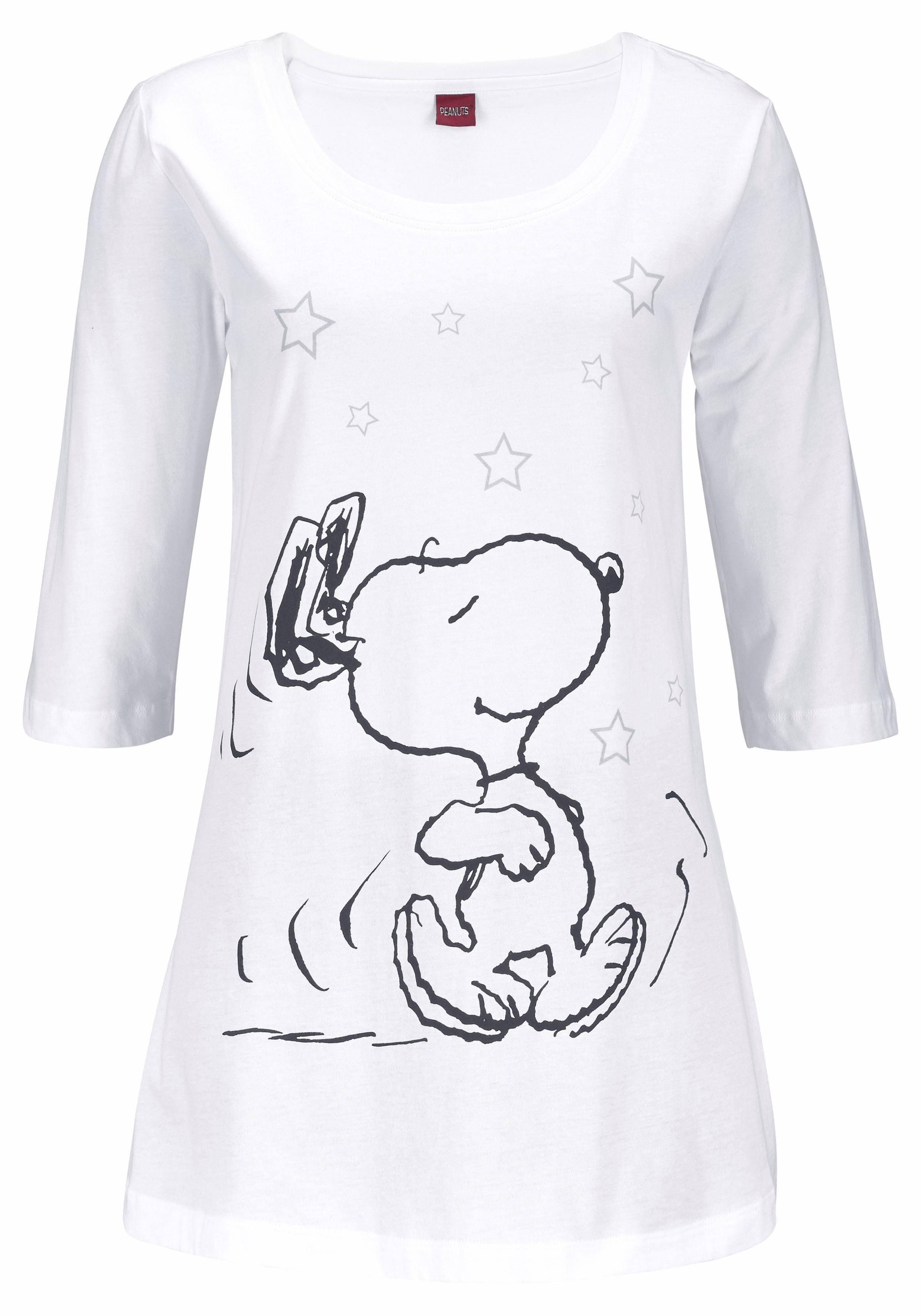 Peanuts Pyjama met legging en casual shirt met snoopy-print (2-delig, 1 stuk)