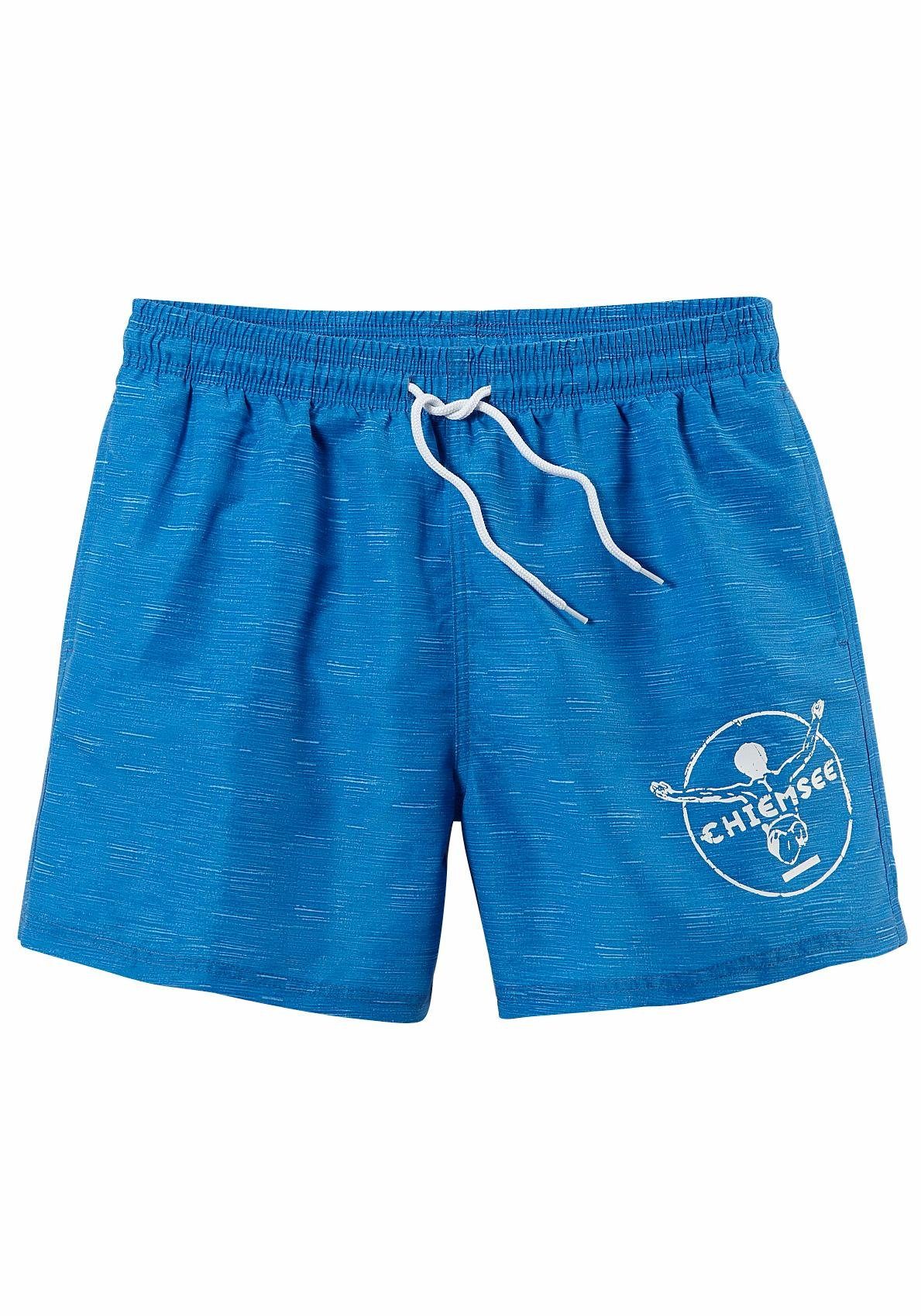 Chiemsee Zwemshort Mêlee met logoprint, zijzakken