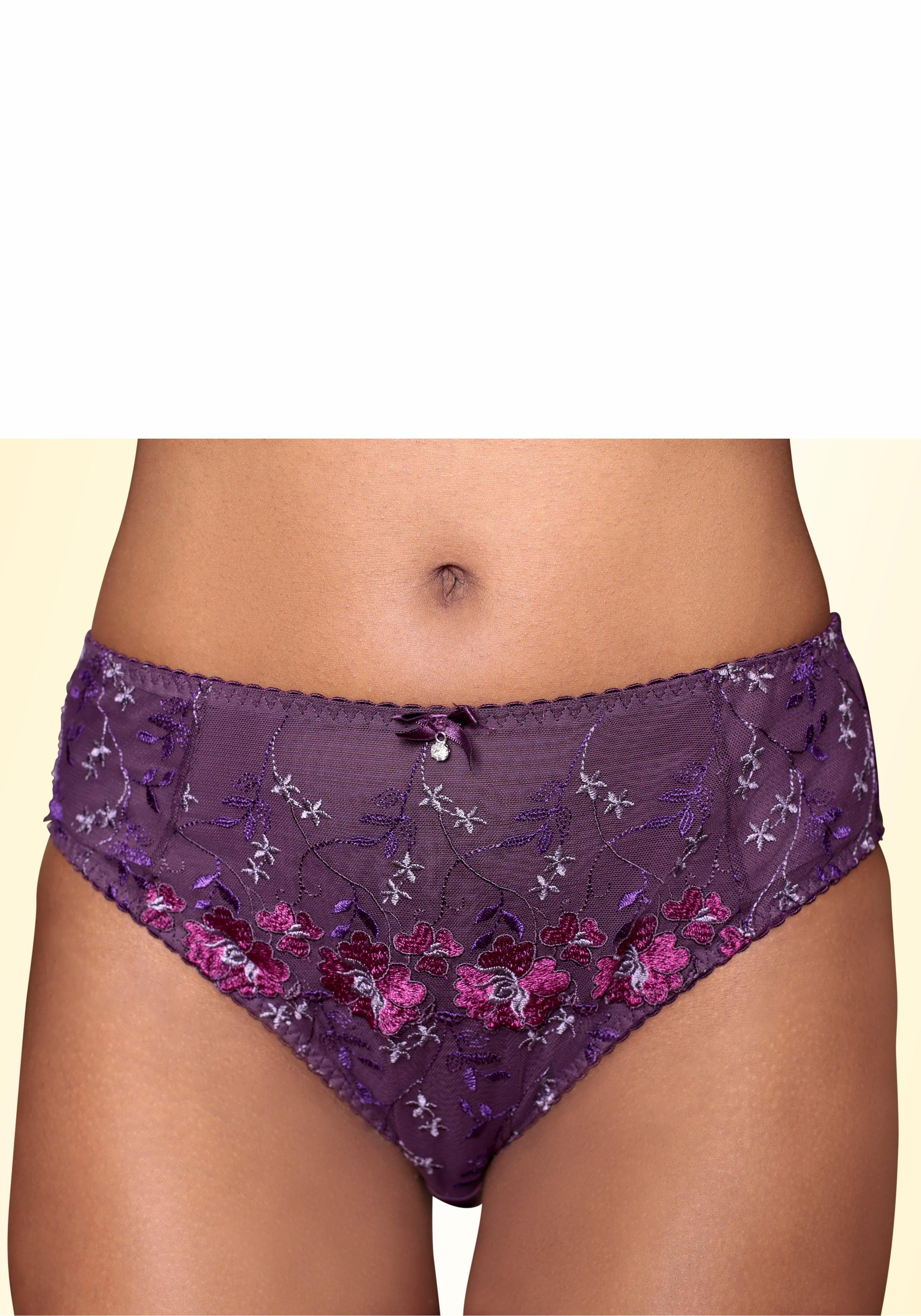 Nuance Slip met bloemborduursels