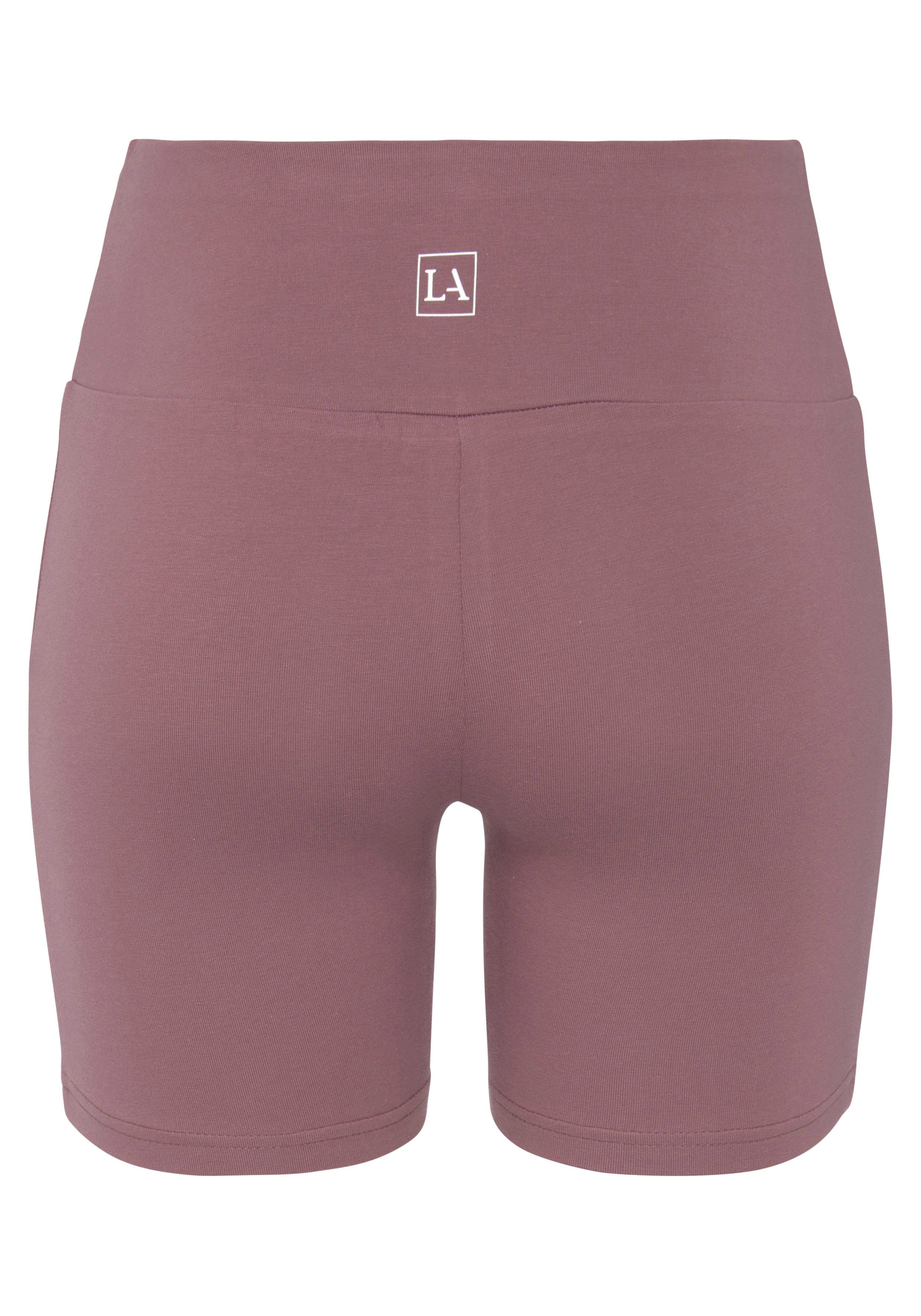 Lascana Short met brede boord en logoprint
