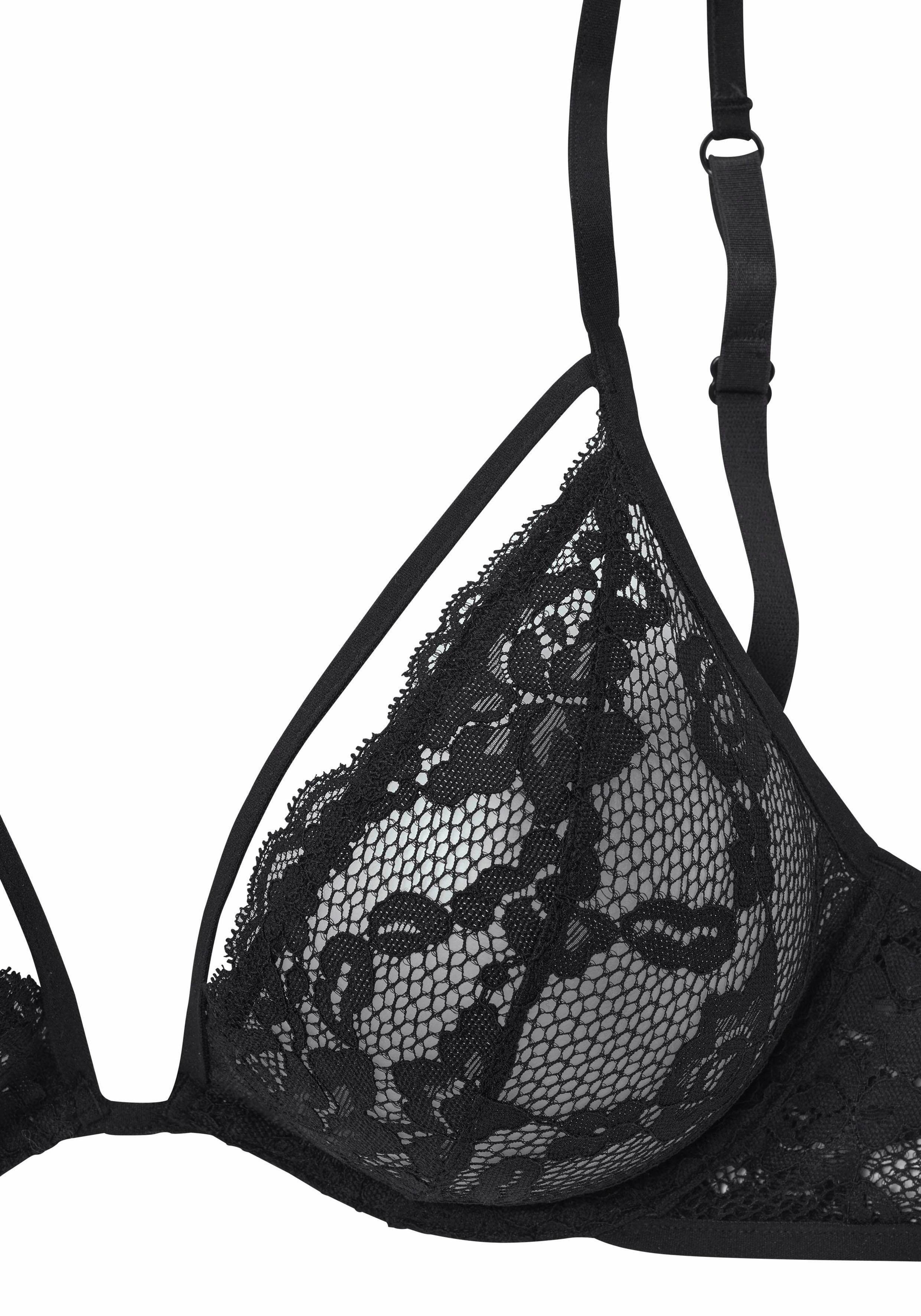Lascana Beugel-bh van kant met decoratieve bandjes, sexy lingerie, sexy ondergoed