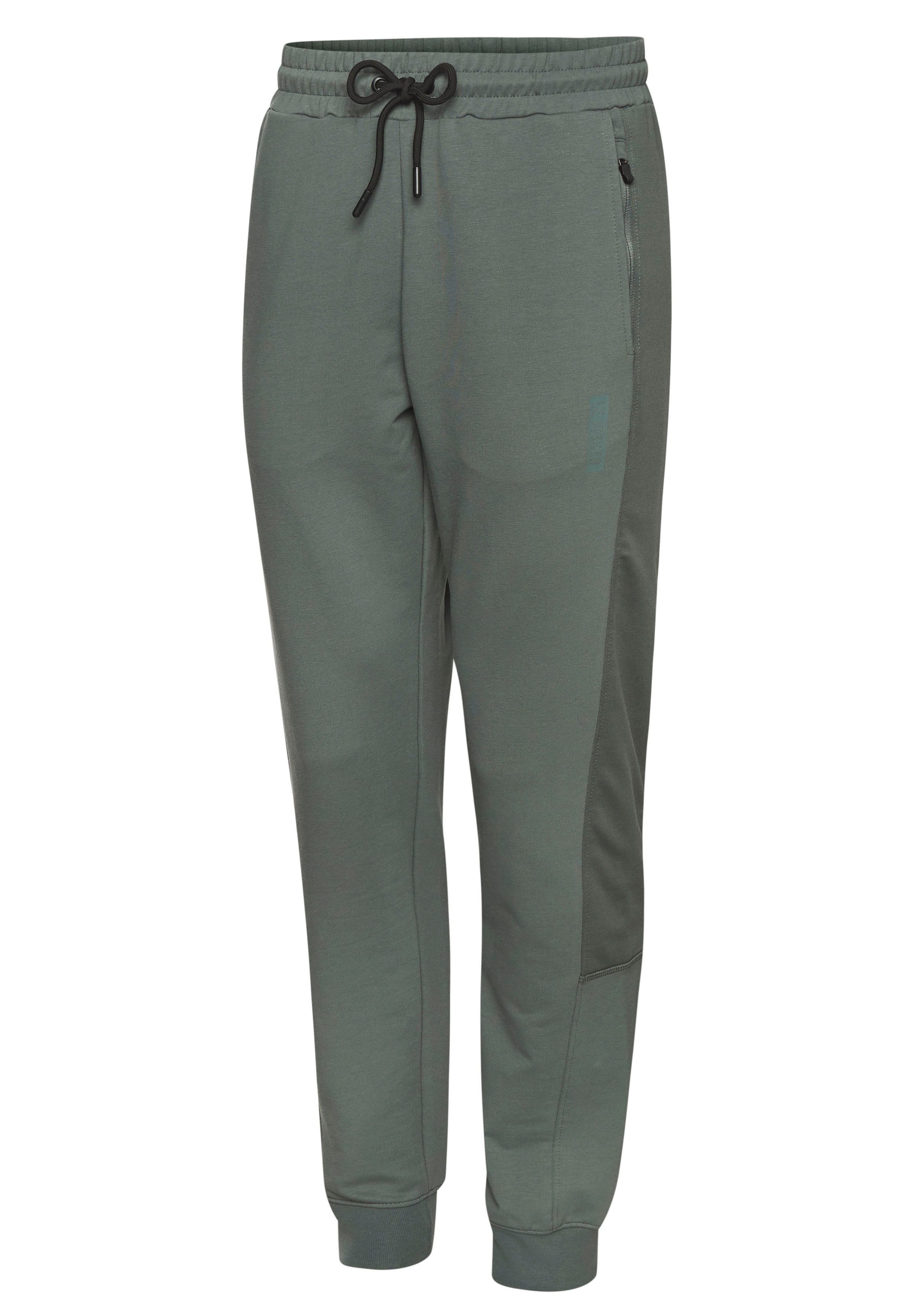 le jogger® Sweatpants met gekleurde inzet en ritszakken