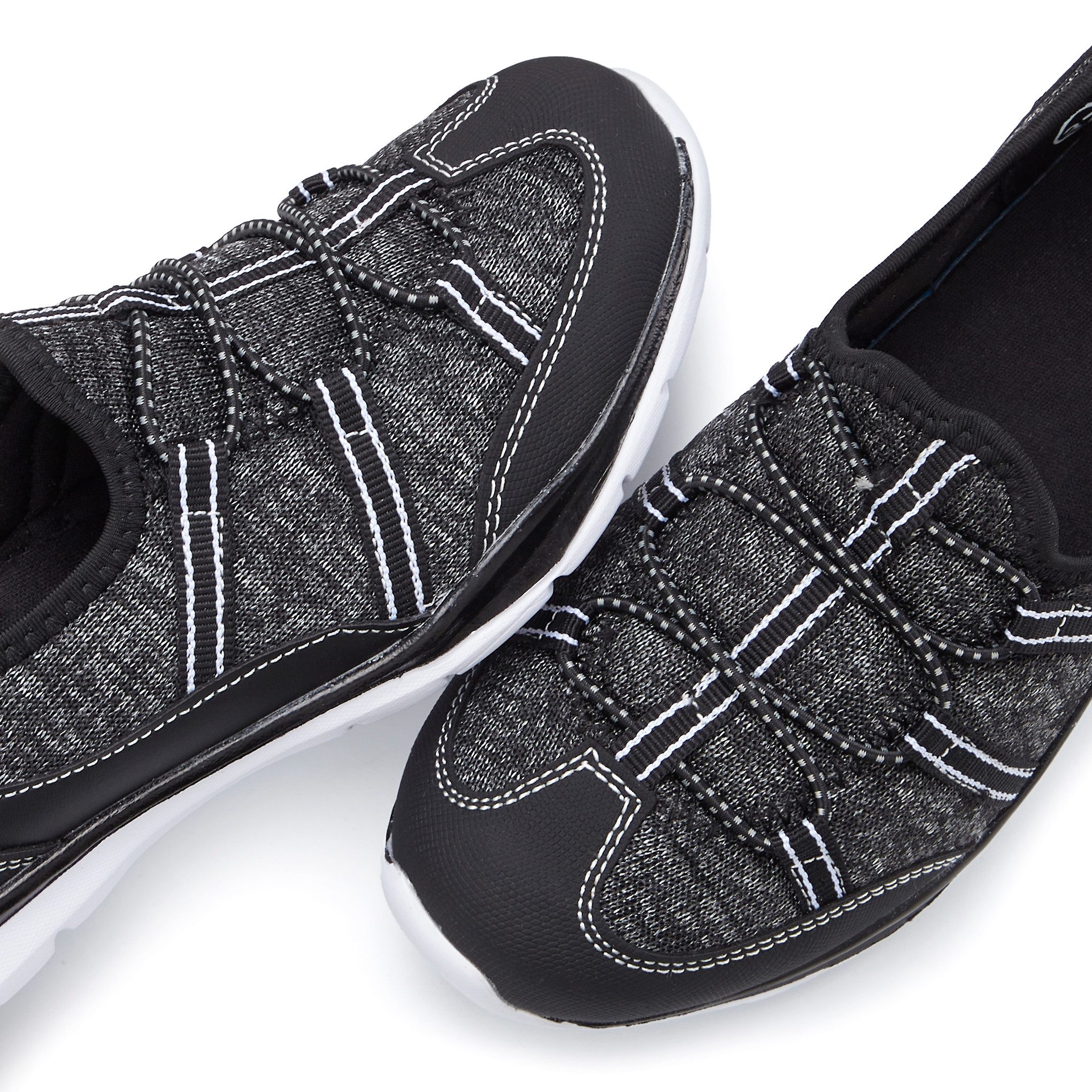 Lascana Sneakers Lage schoen, vrijetijdsschoen, slipper, om in te stappen met elastische veters vegan