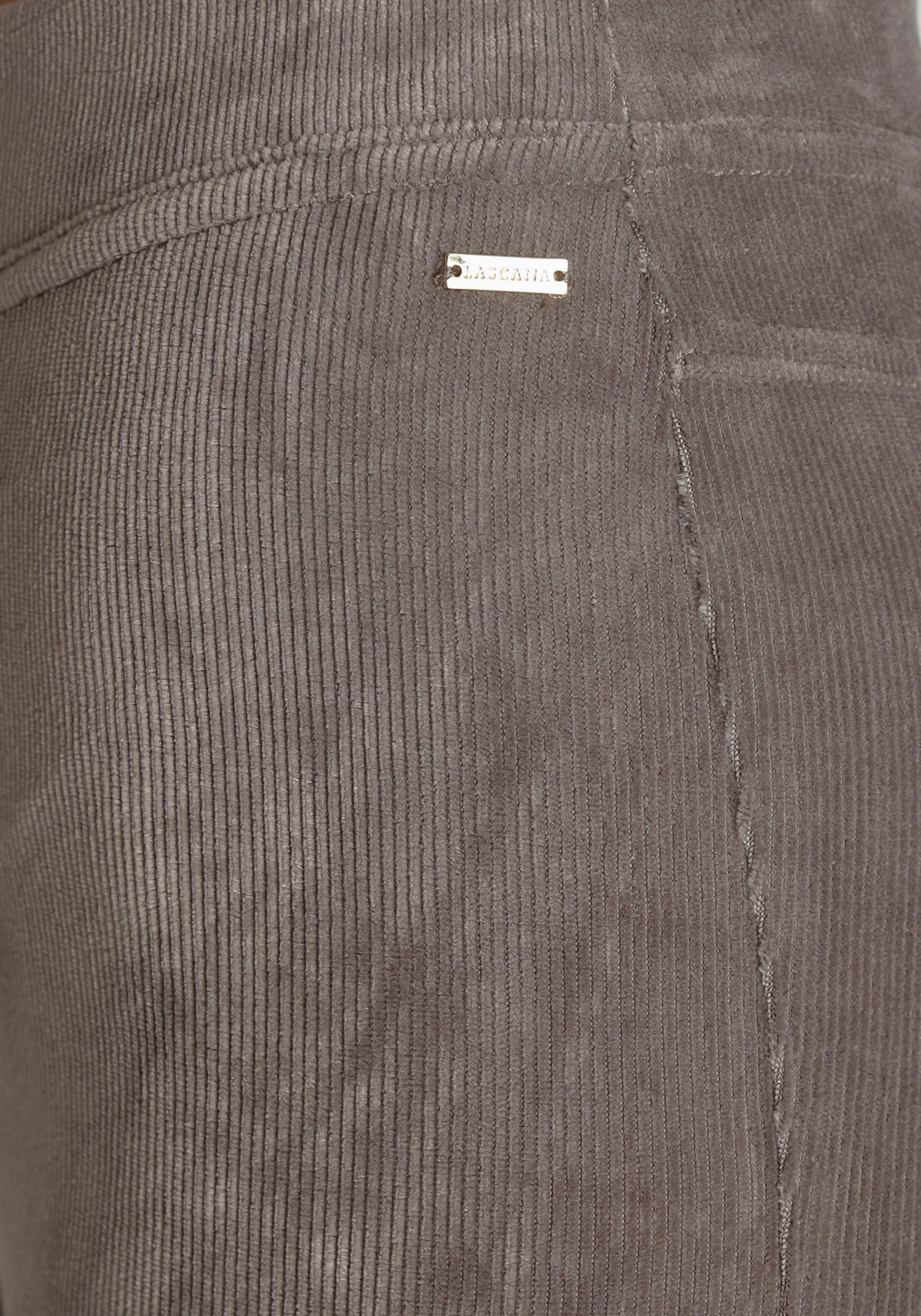 Lascana Jazzpants uit zacht materiaal in cordlook, loungewear