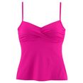 s.oliver red label beachwear tankinitop met beugels spain in wikkel-look roze
