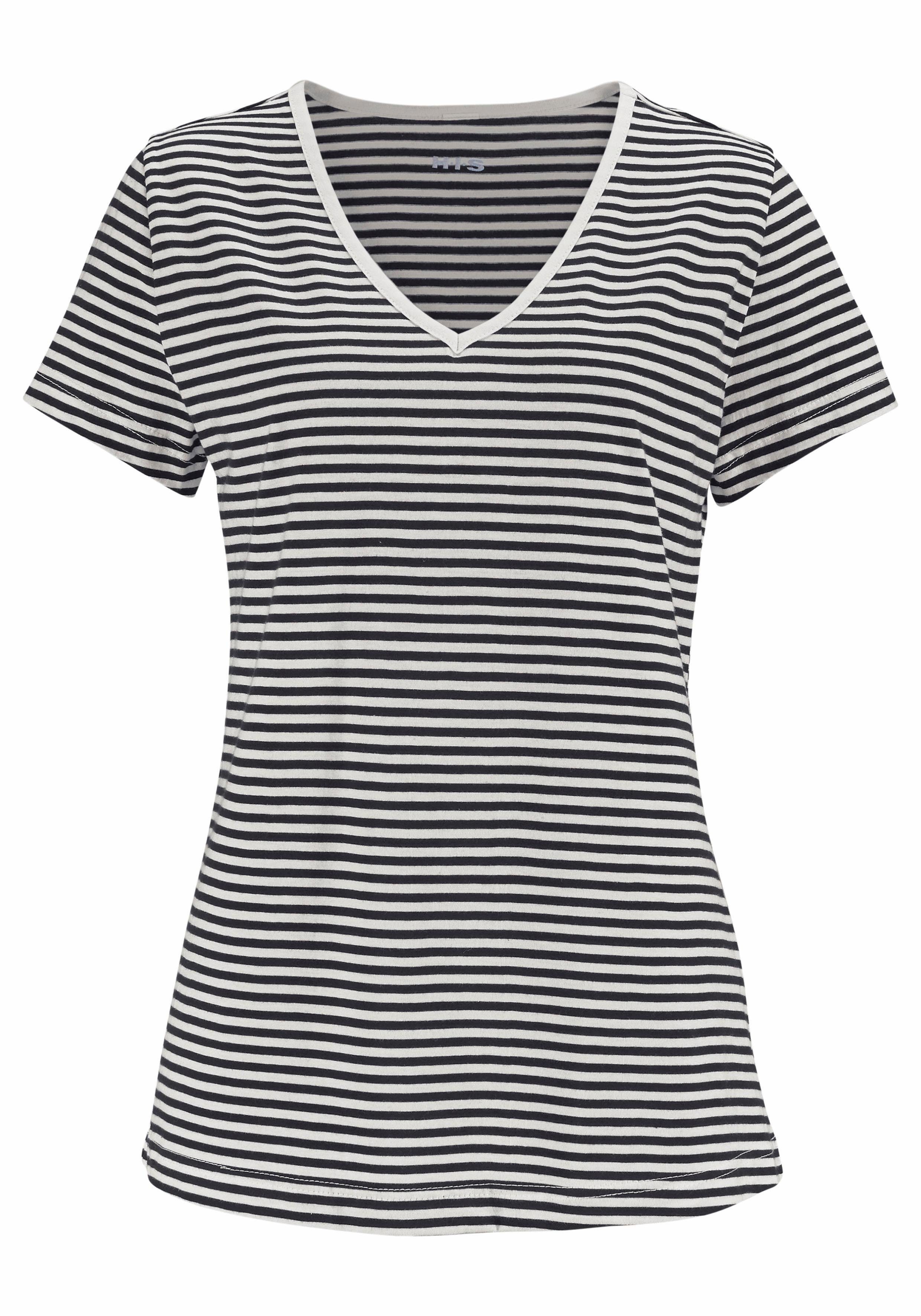 H.I.S Capripyjama met gestreept t-shirt en casual broek (2-delig, 1 stuk)