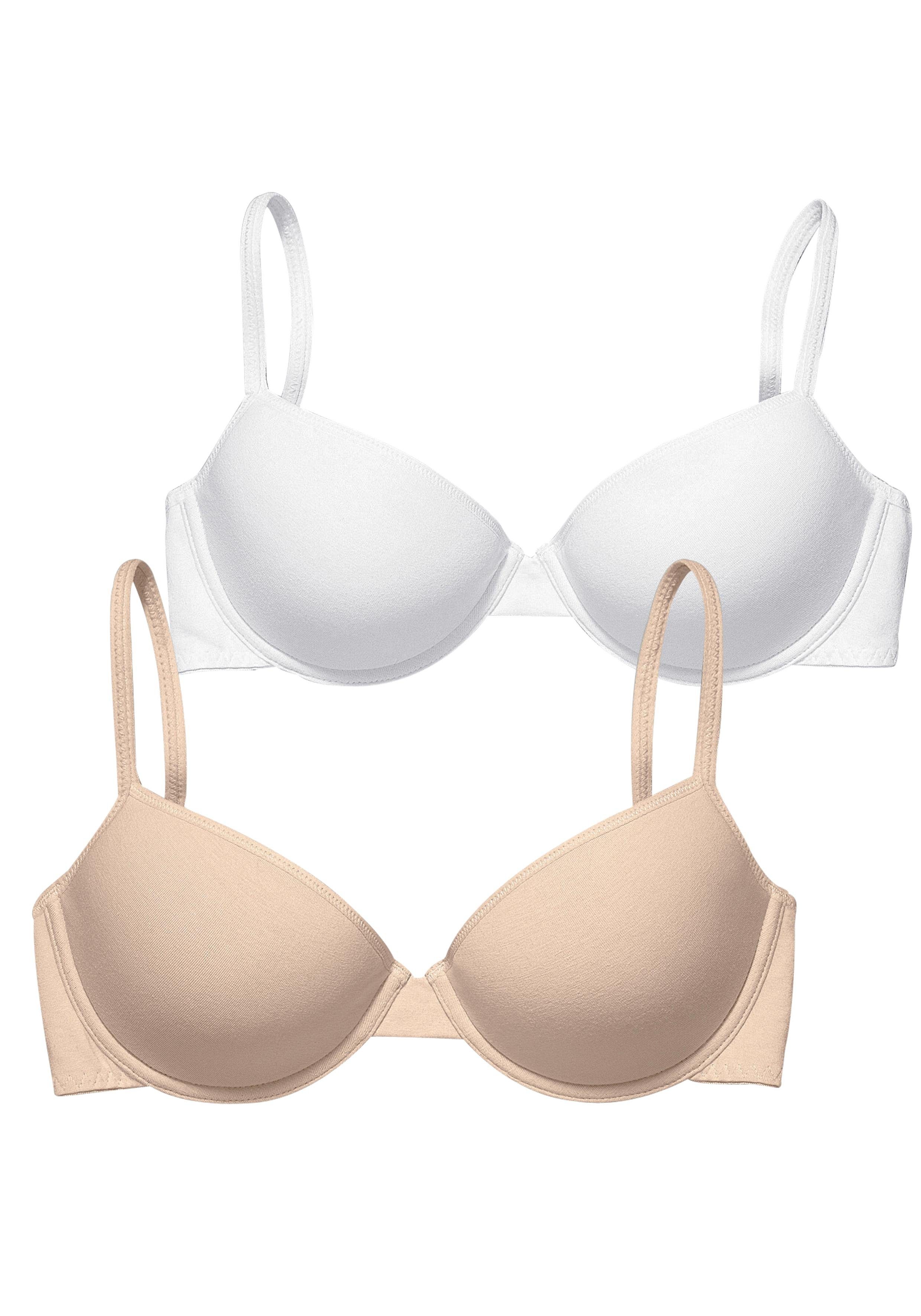 Petite fleur Bh met steuncups met beugel, van katoen (Set van 2)