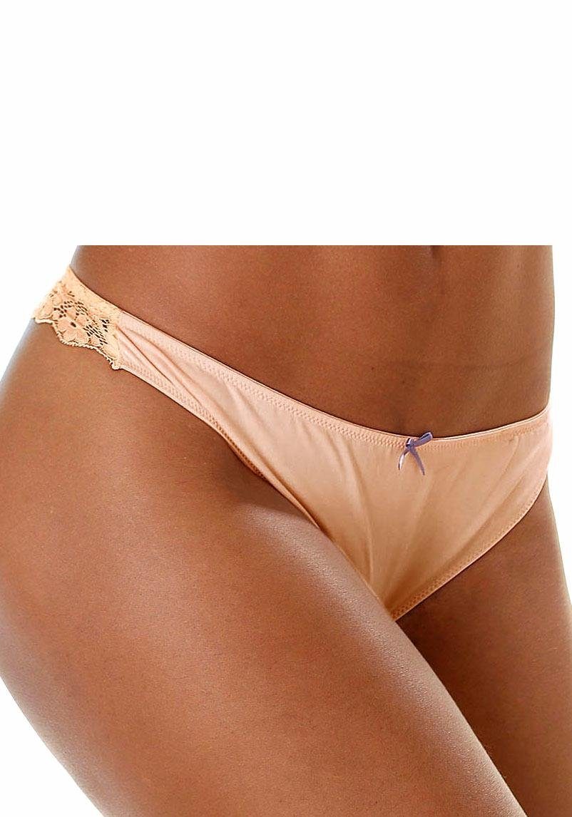 Petite fleur String achter geheel van fijne jacquard-kant (3 stuks)