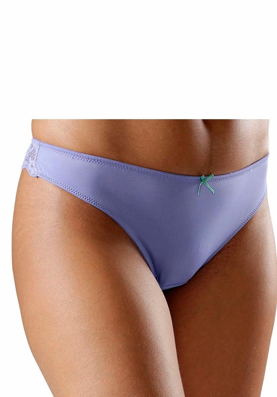 Petite fleur String achter geheel van fijne jacquard-kant (3 stuks)