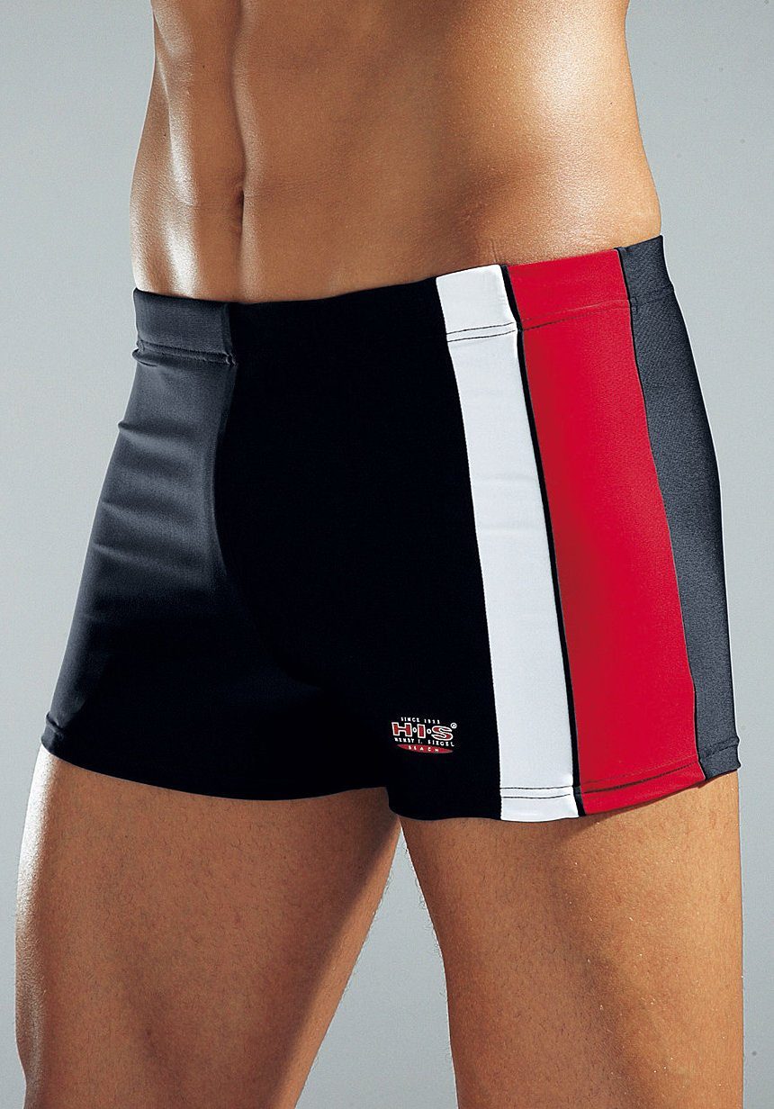 H.I.S Zwemboxer met contrastinzetten