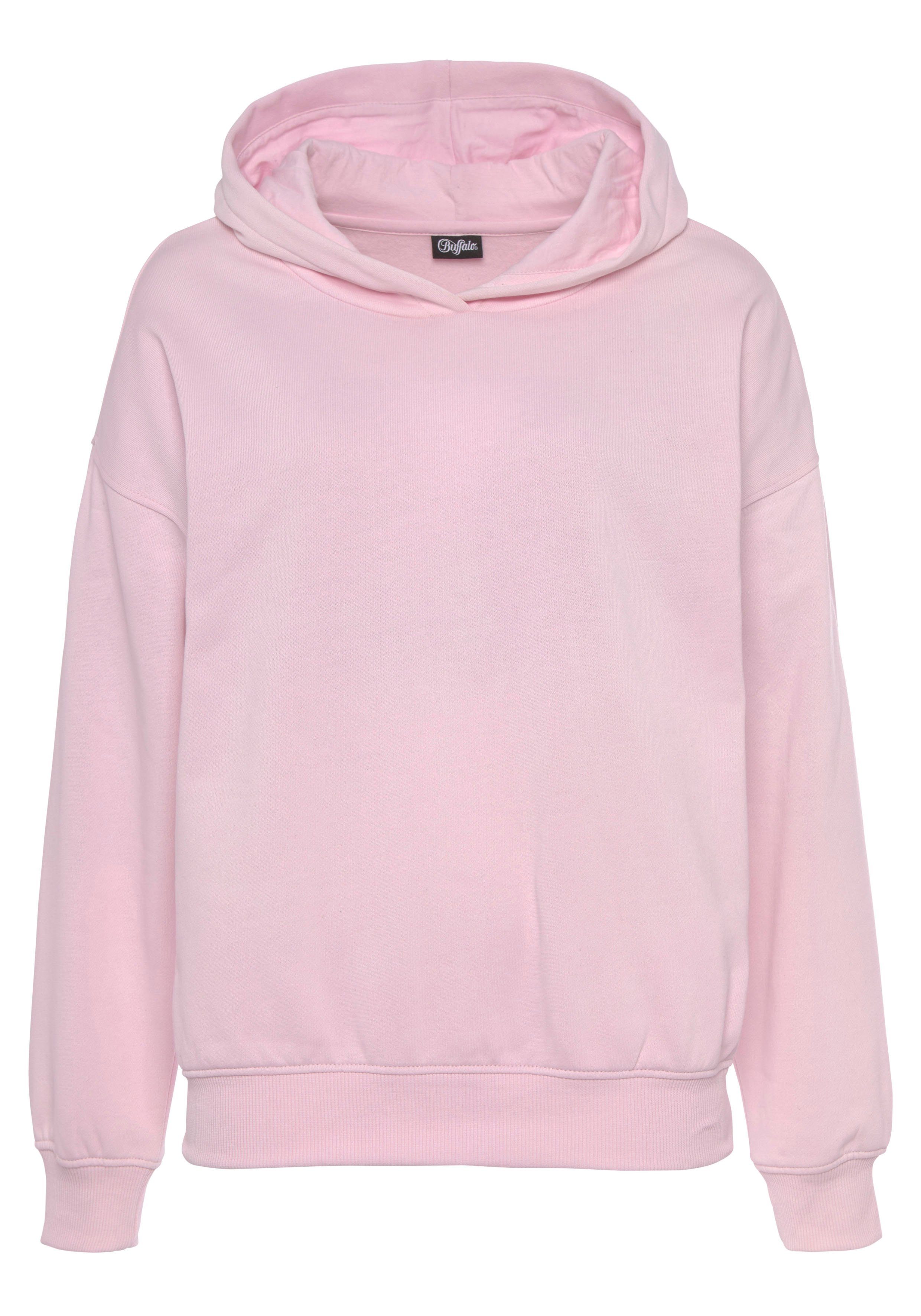 Buffalo Hoodie -Hoodie met rugprint Capuchon sweatshirt met rugprint en ribborden, loungewear