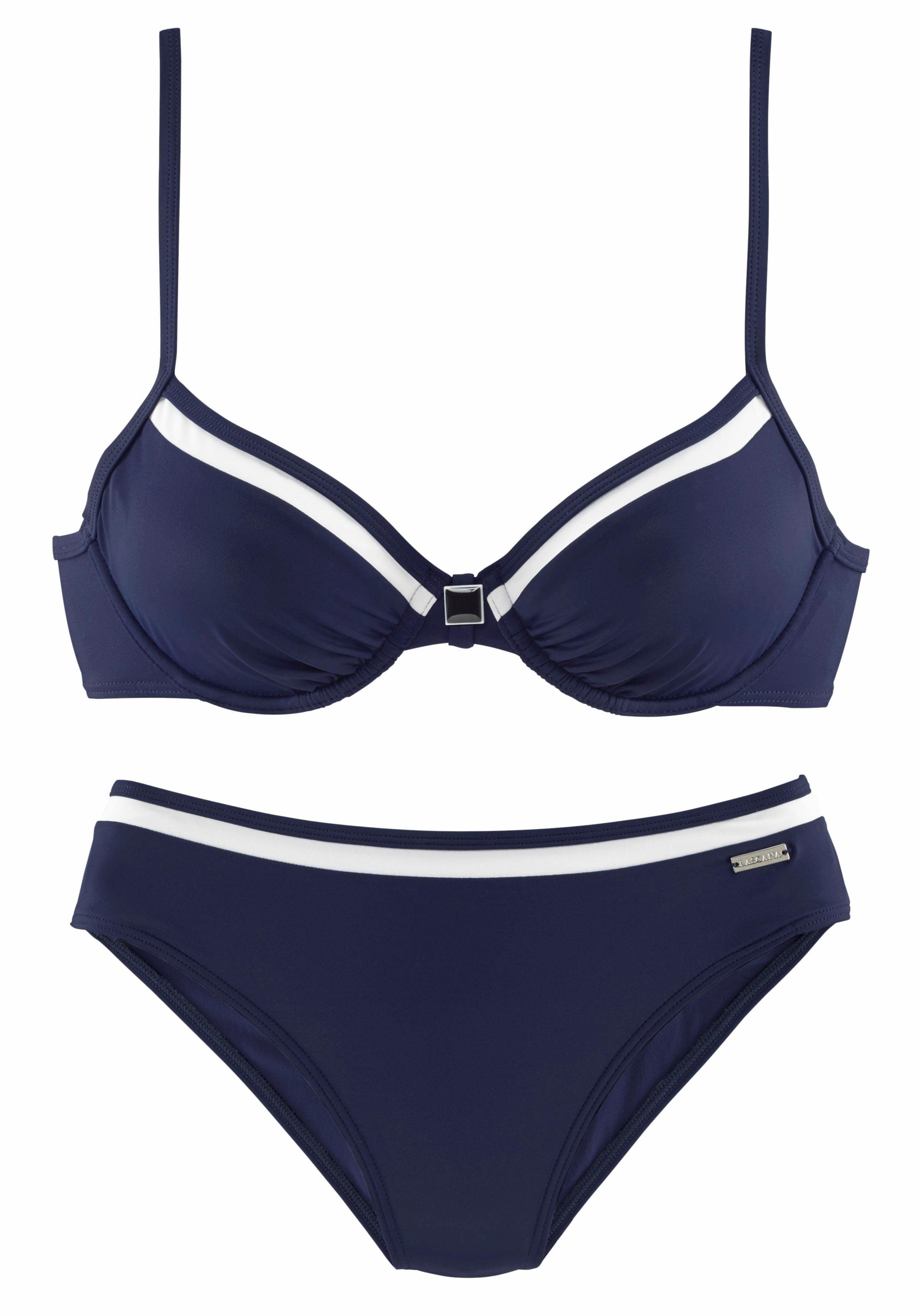 Lascana Beugelbikini met contrastdetails