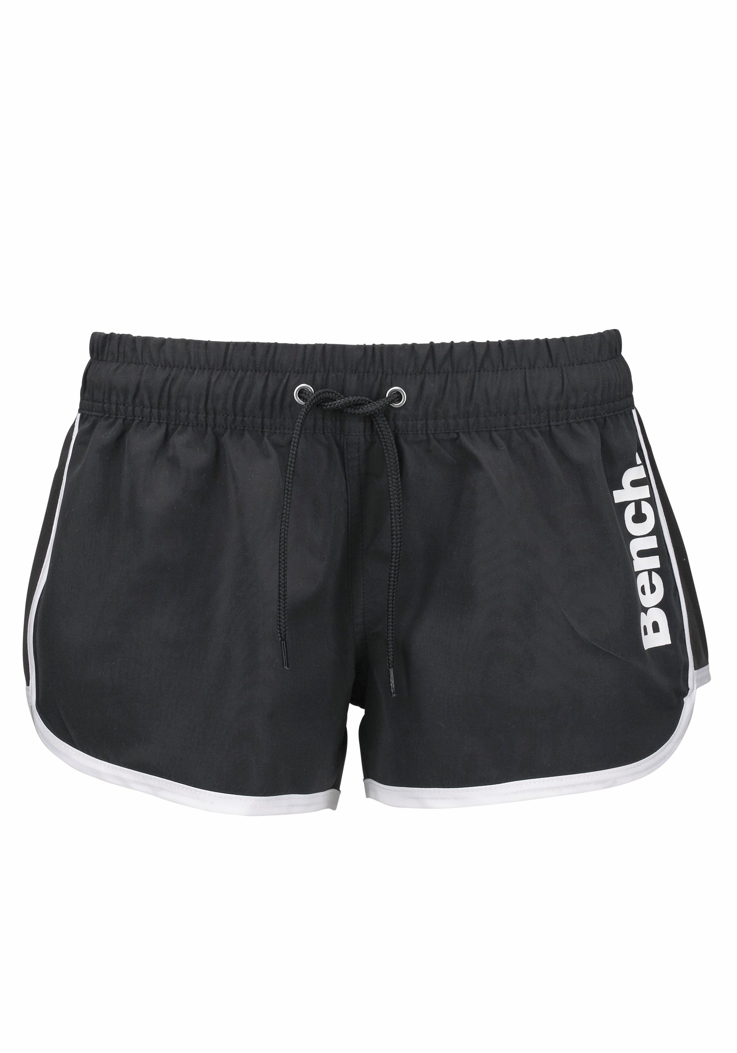Bench. Zwemshort van microvezel, met buitenkoord, met achterzak, met klittenband bikini broekjes maat 40 zwart