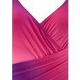 lascana badpak in wikkel-look met een modellerend effect paars