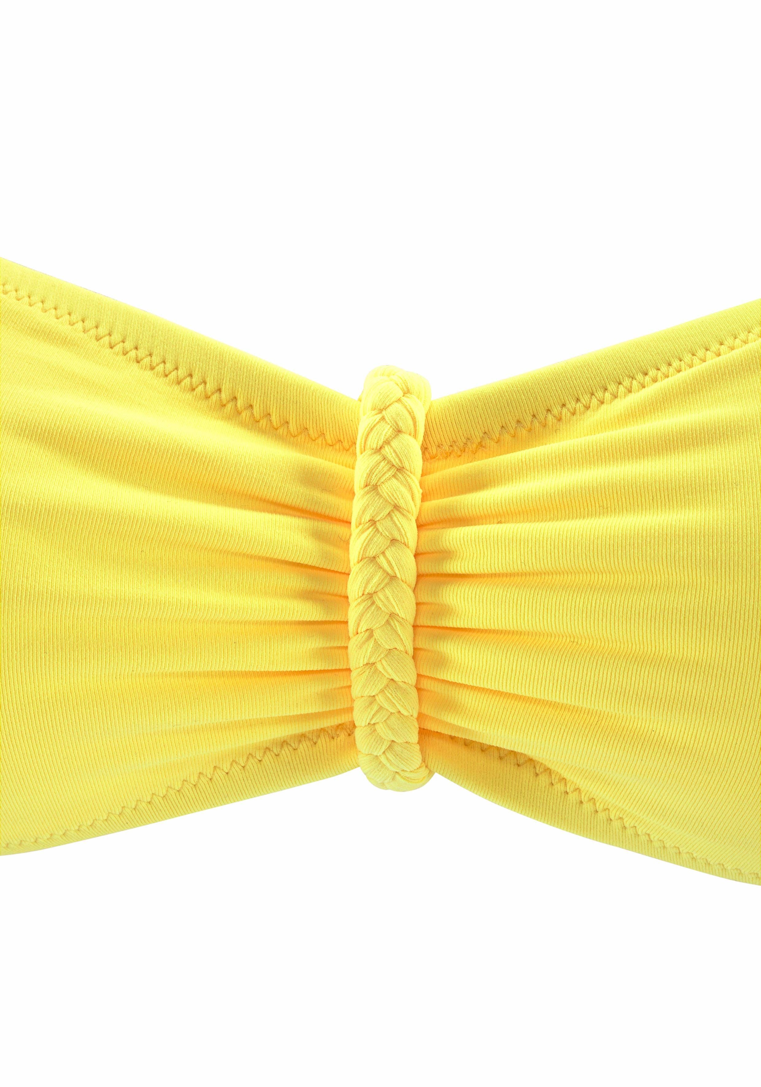 Buffalo Bandeau-bikinitop Happy met gevlochten detail