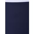 lascana beugelbikini in bandeaumodel met contrastdetails blauw