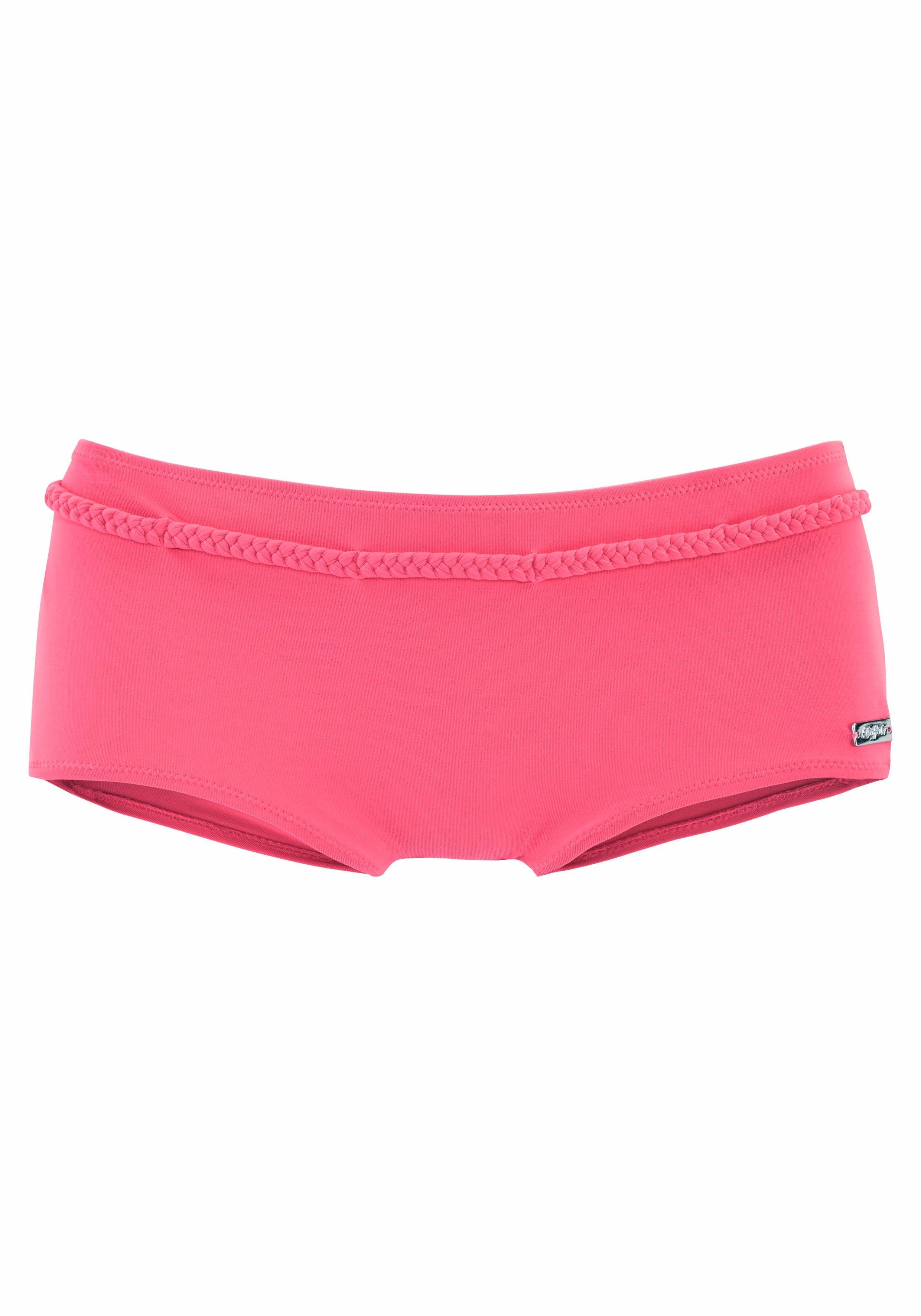 Buffalo Bikini-hotpants Happy met gevlochten sierriem