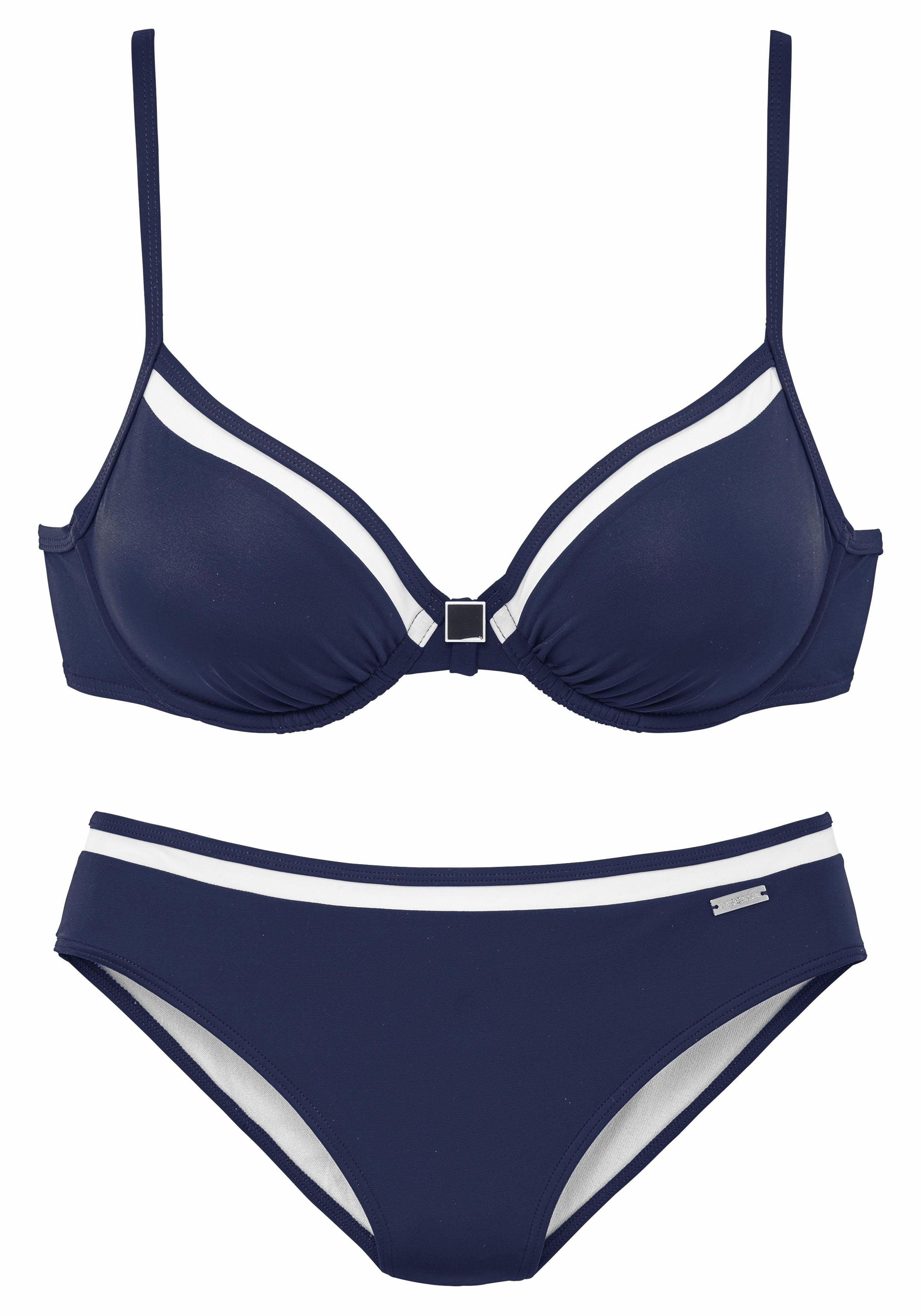 Lascana Beugelbikini met contrastdetails